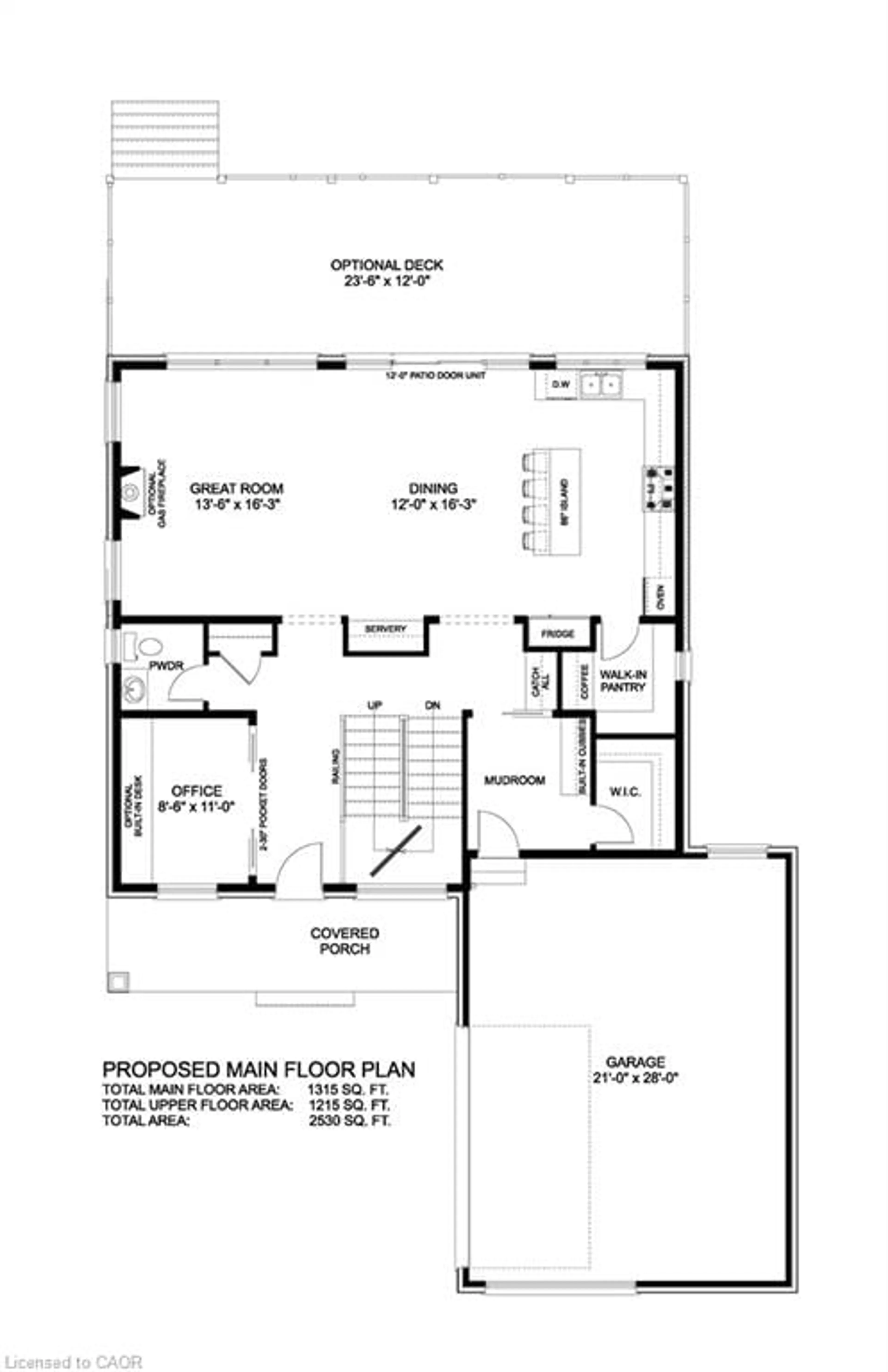 Floor plan for 2 Avery Pl, Milverton Ontario N0K 1M0
