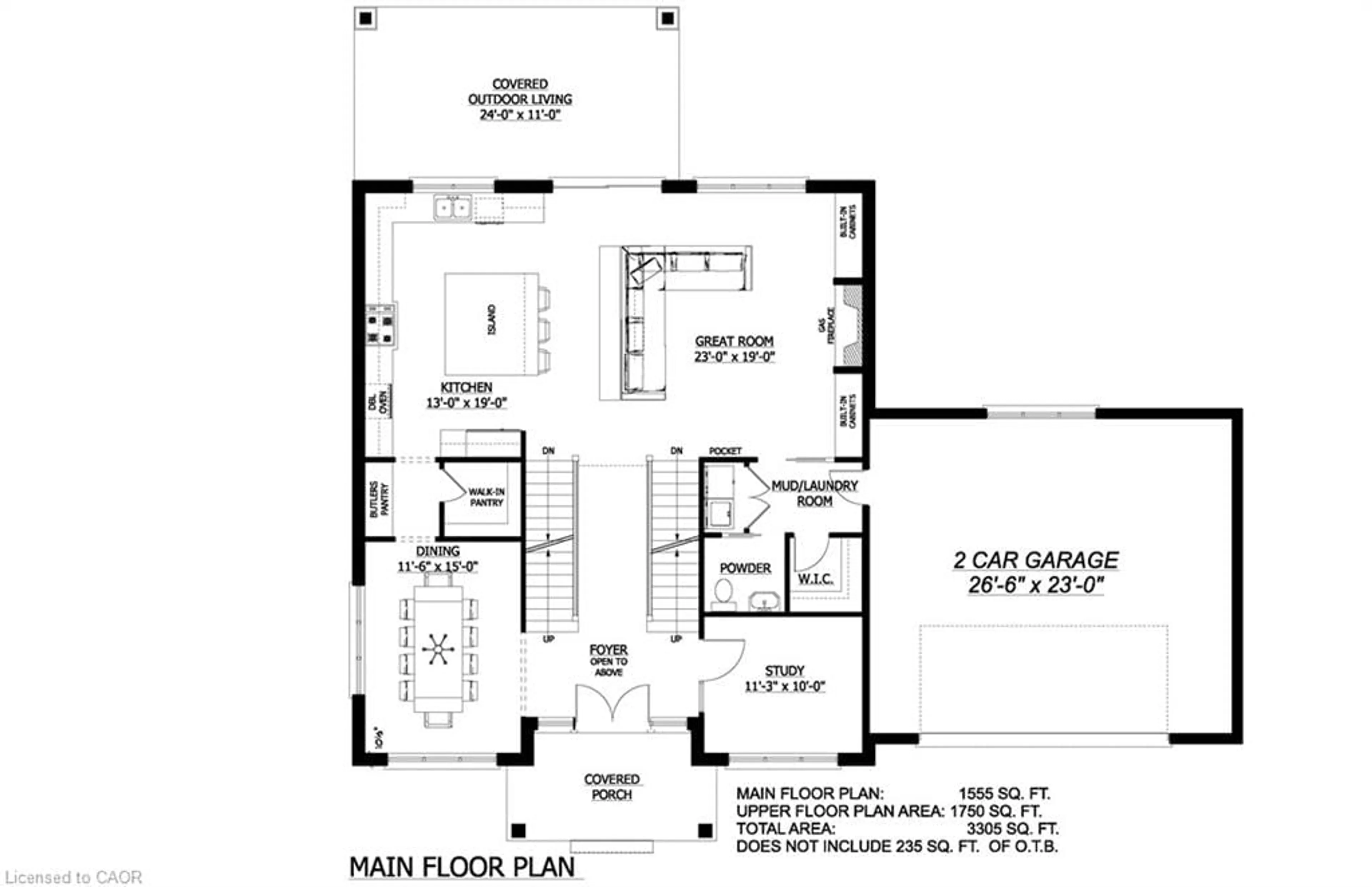 Floor plan for 1050 Walton Ave #Lot 15, Listowel Ontario N0B 2T0
