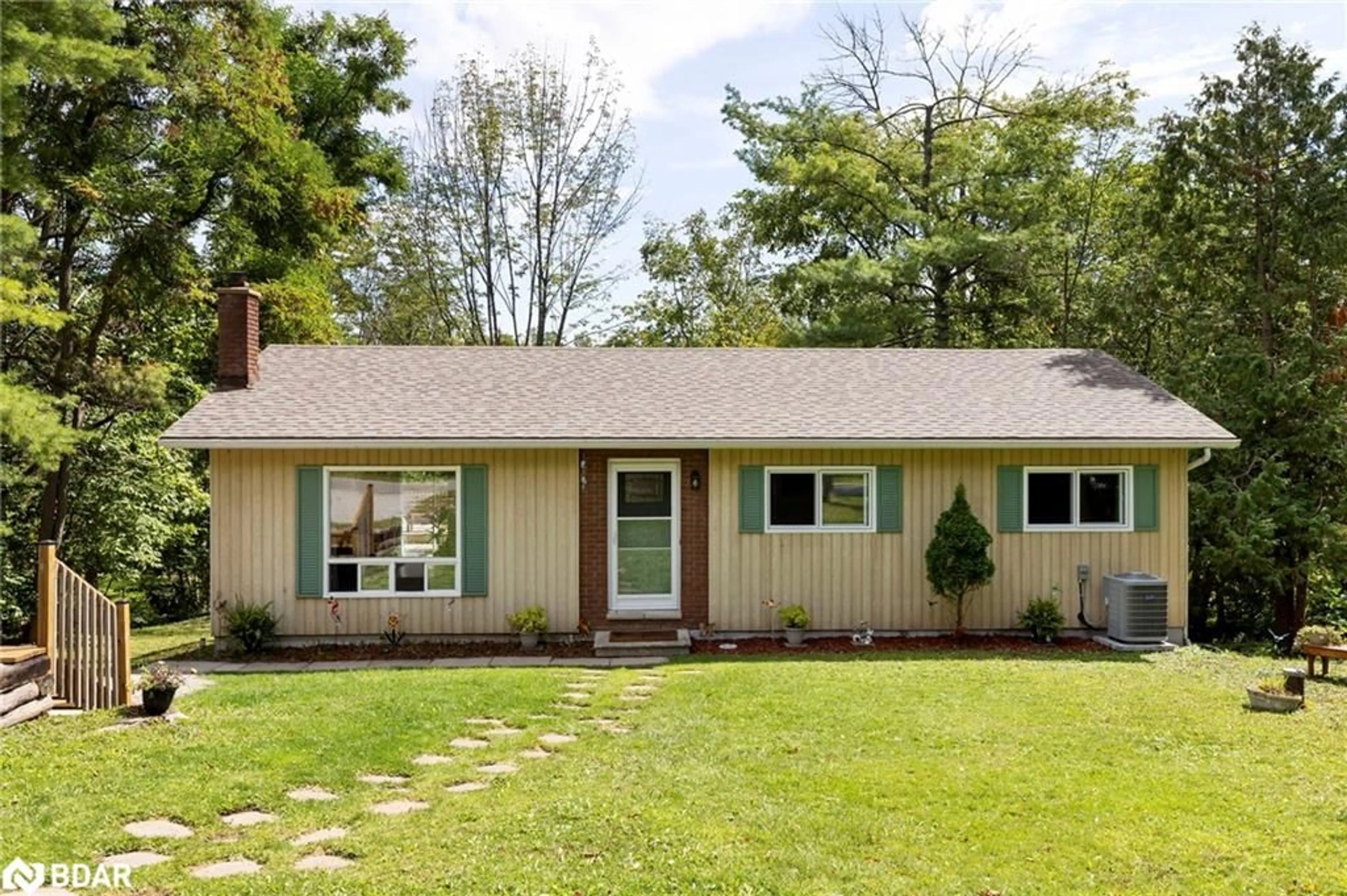 Home with vinyl exterior material, street for 4297 Huronia Rd, Severn Ontario L3V 0G6
