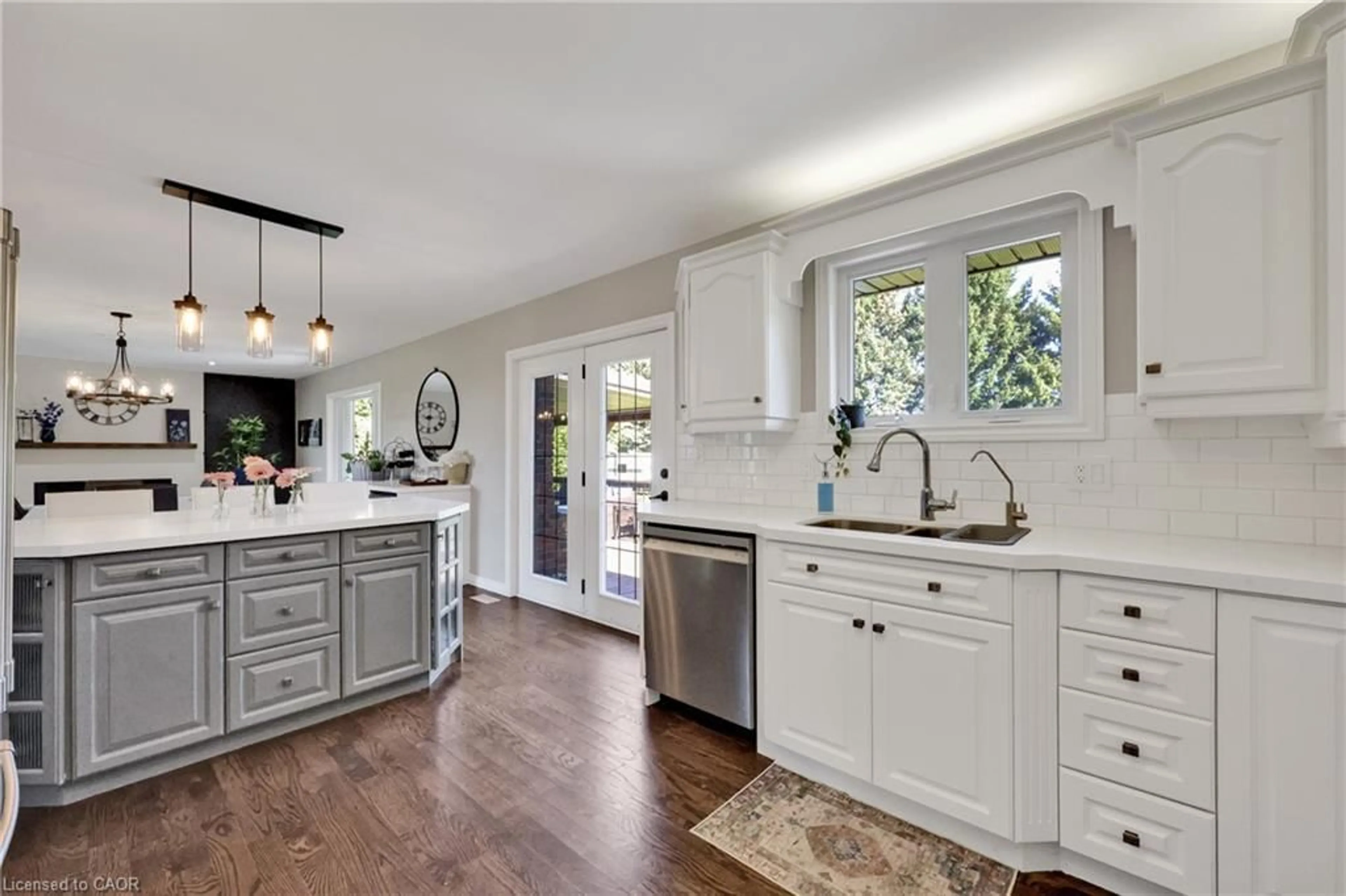 Open concept kitchen, ceramic/tile floor for 54192 Talbot Line, Bayham Ontario N0J 1H0