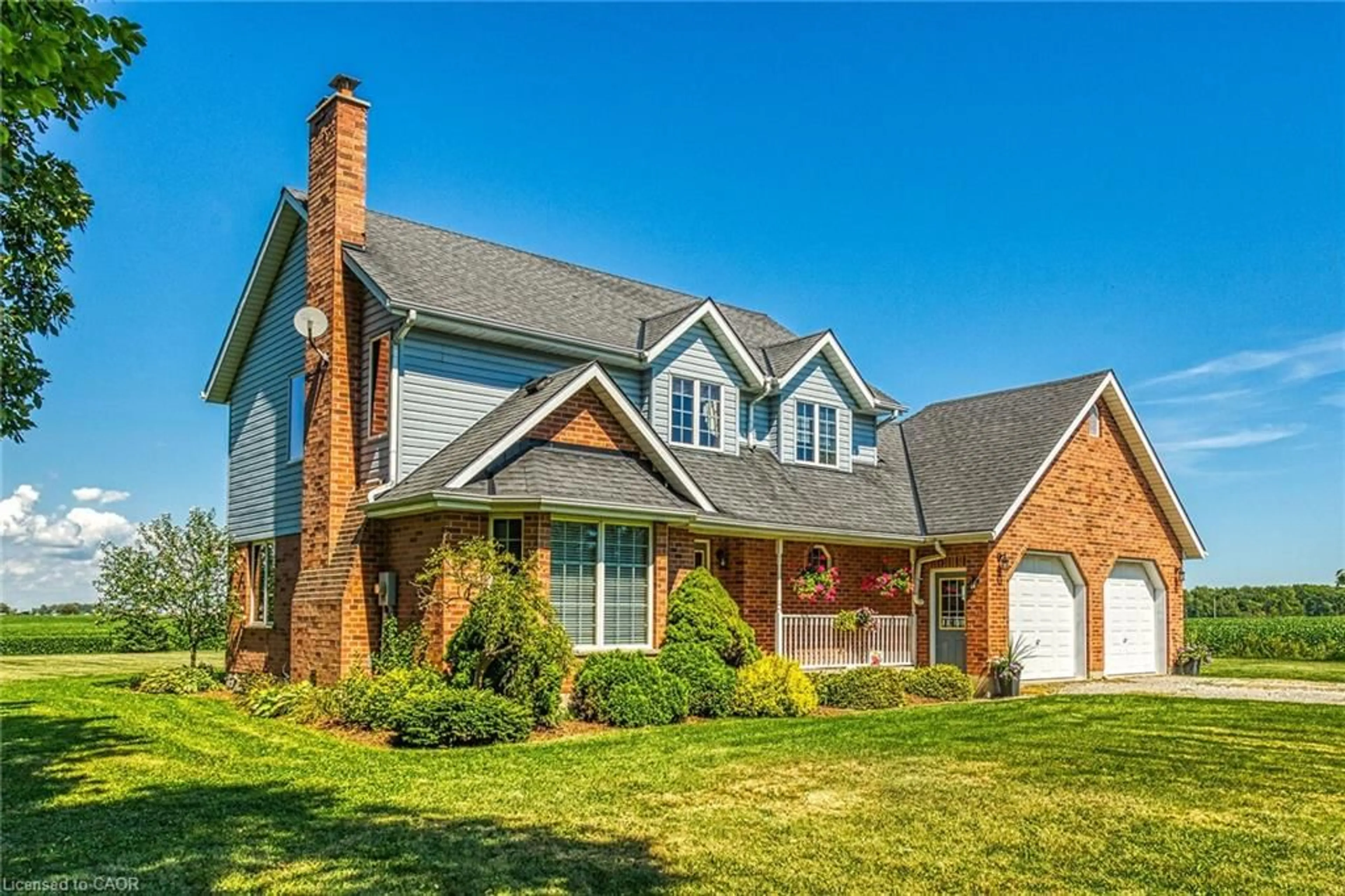 Home with brick exterior material, street for 1385 Conc 9 Walpole Rd, Hagersville Ontario N0A 1H0
