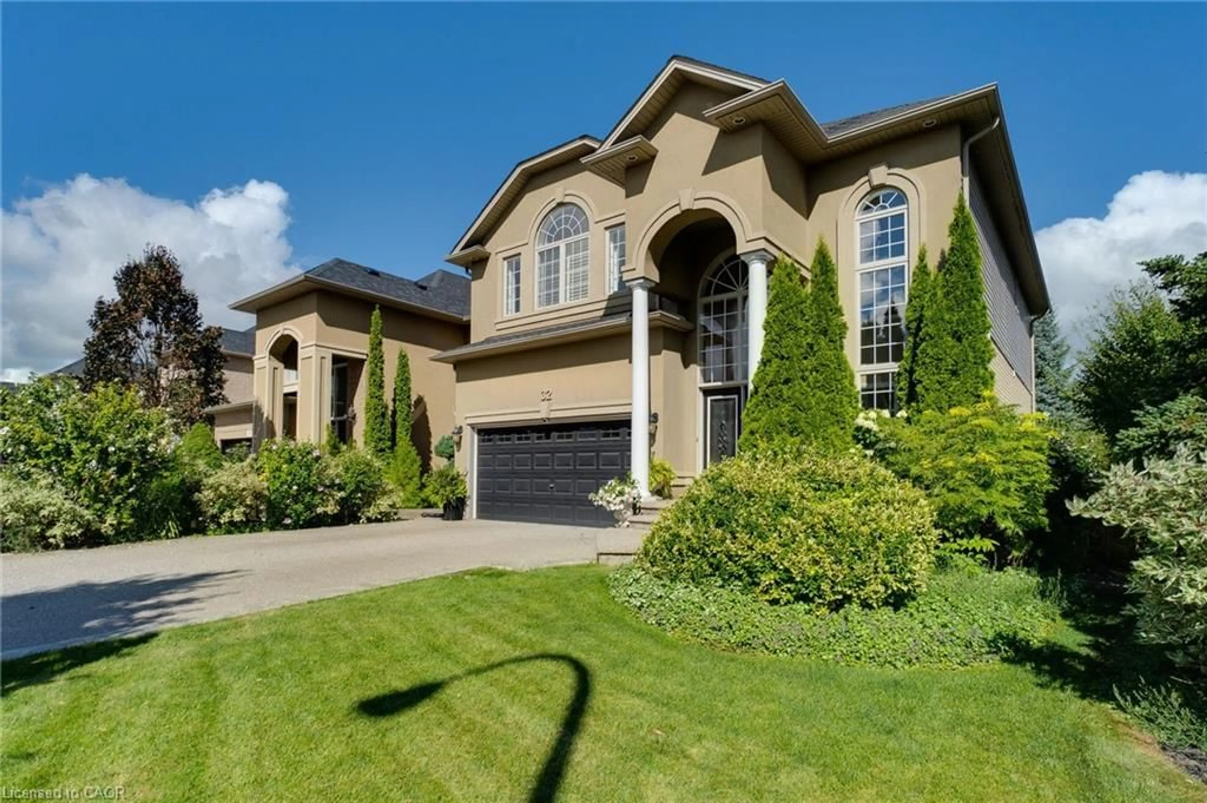 Home with brick exterior material, street for 32 Chambers Dr, Ancaster Ontario L9K 0A4