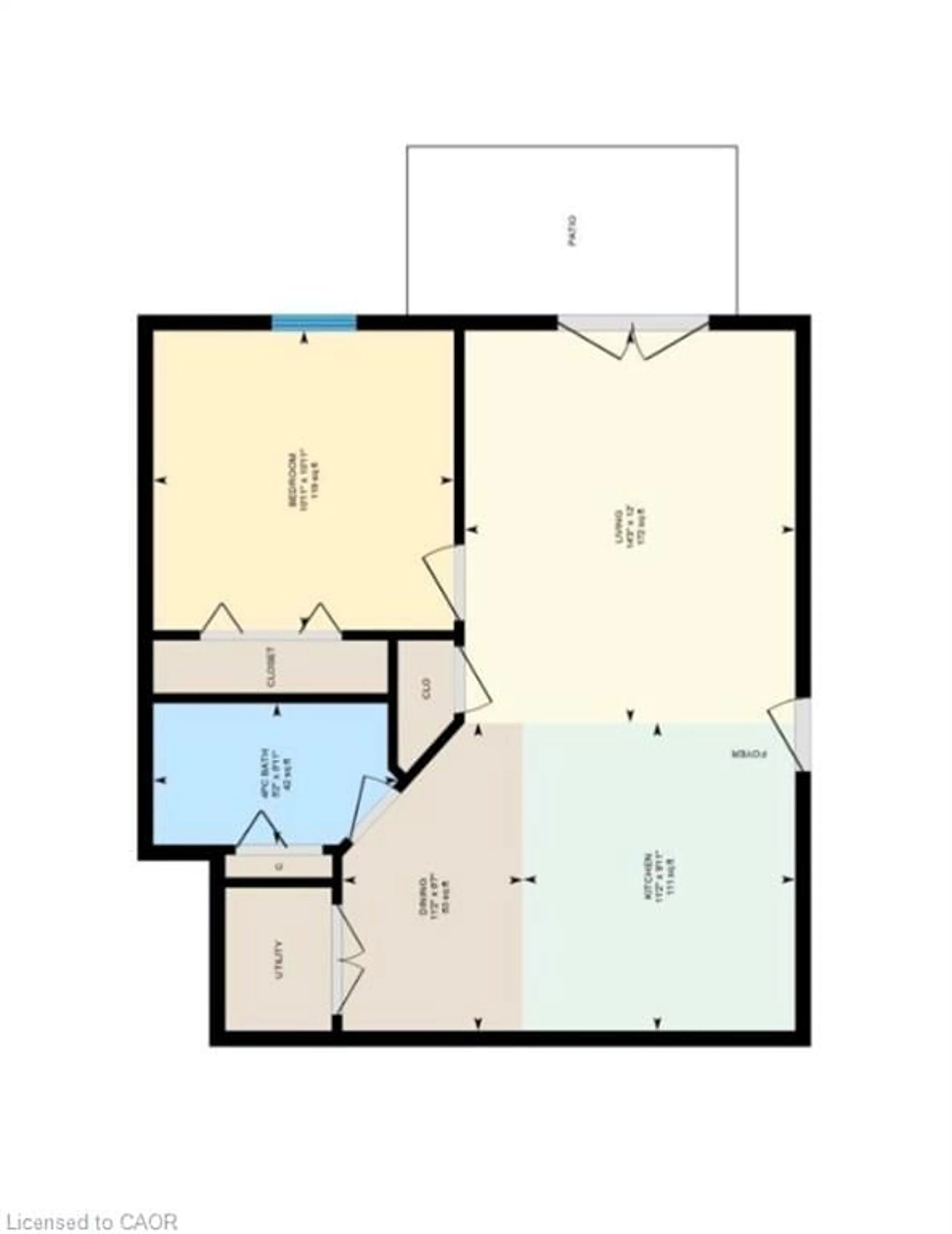 Floor plan for 4005 Kilmer Dr #104, Burlington Ontario L7M 4M2