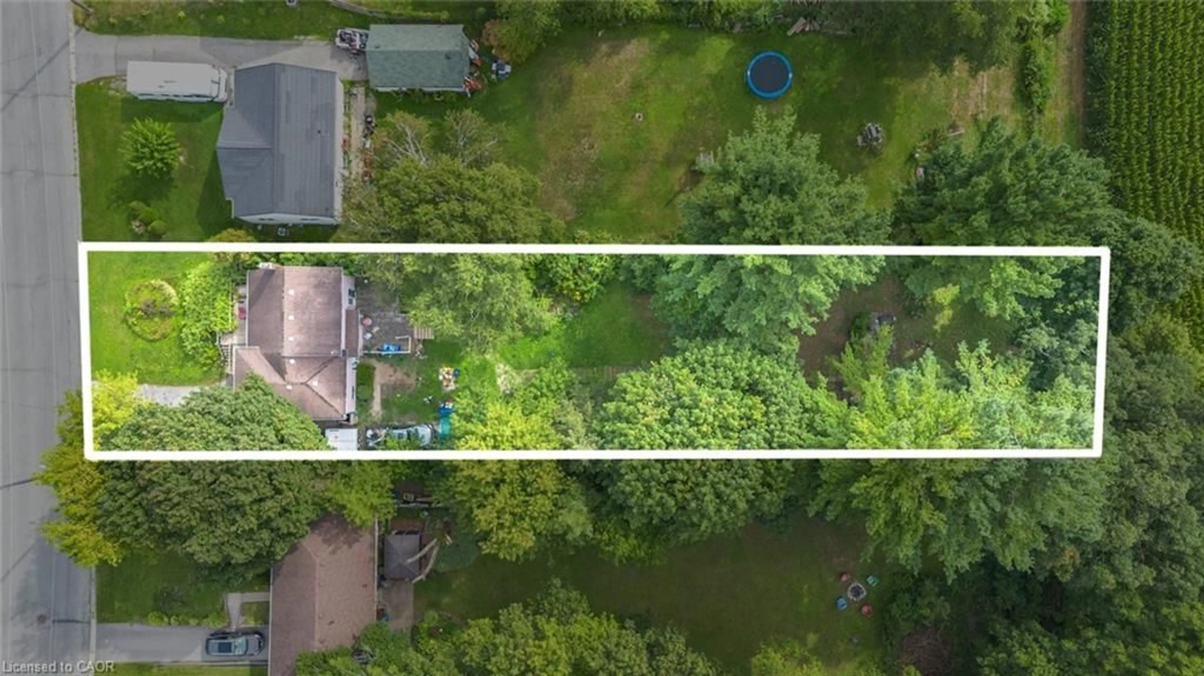 A pic from outside/outdoor area/front of a property/back of a property/a pic from drone, water/lake/river/ocean view for 52 Parker Dr, Simcoe Ontario N3Y 1A1