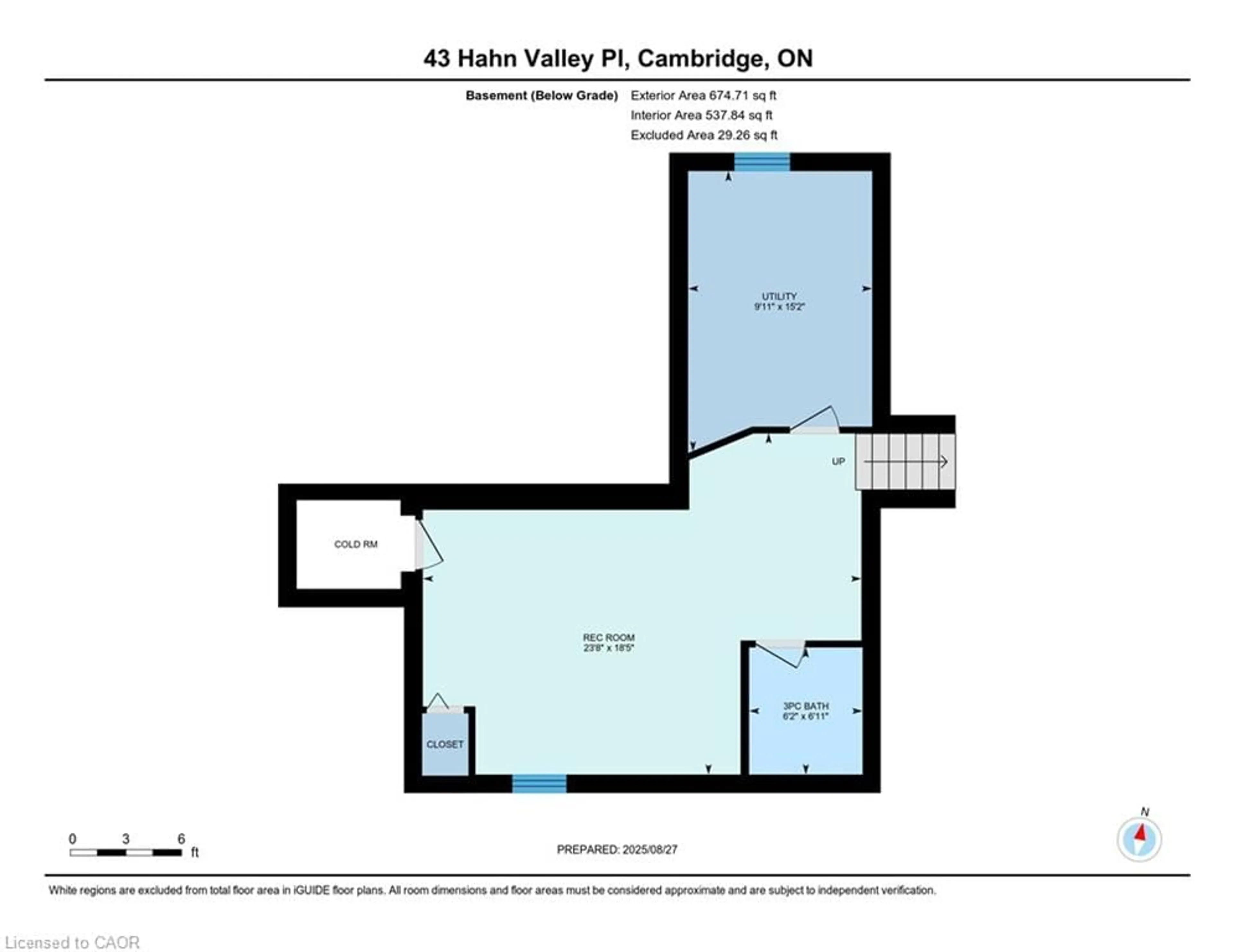 Floor plan for 43 Hahn Valley Pl, Cambridge Ontario N1T 1W7