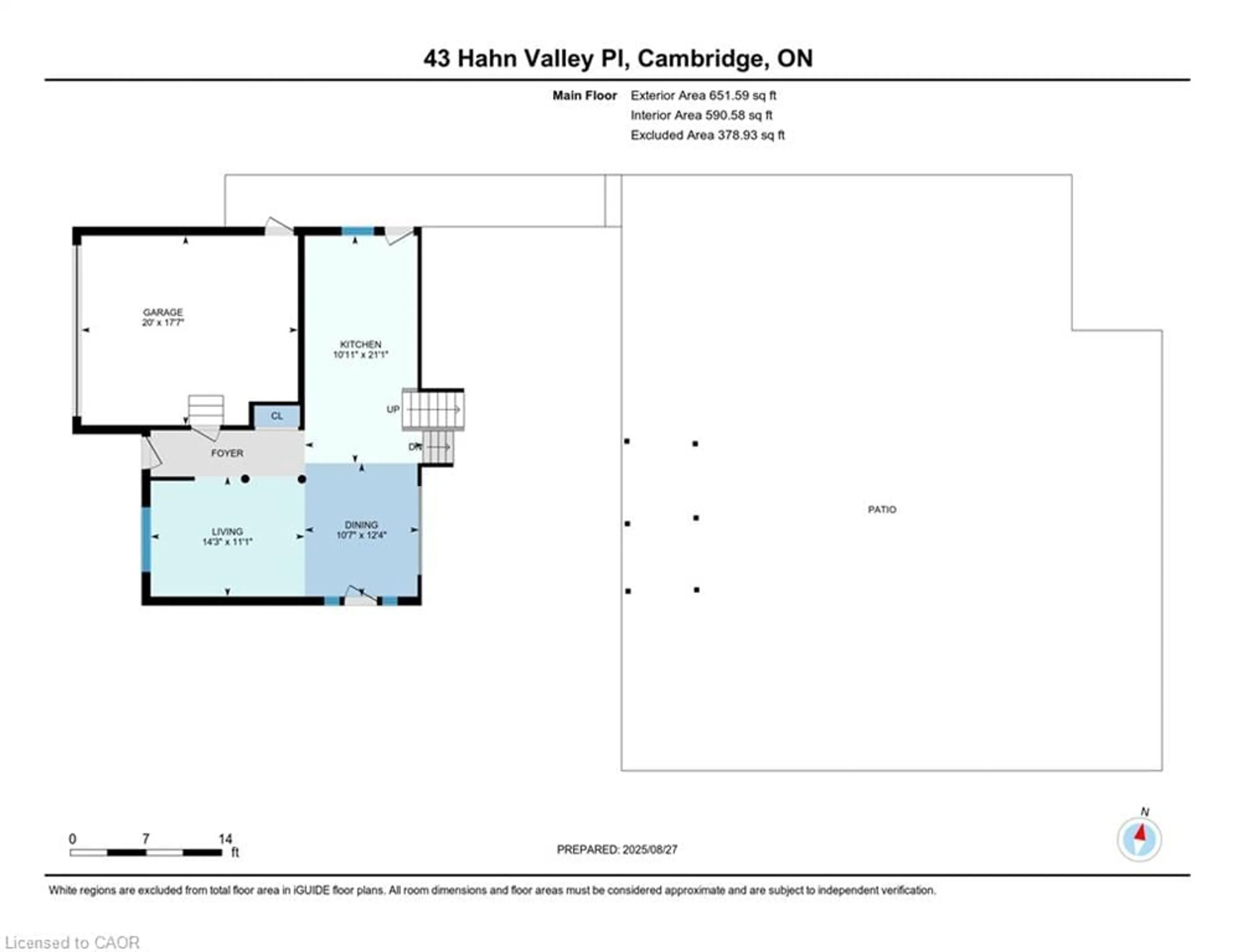 Floor plan for 43 Hahn Valley Pl, Cambridge Ontario N1T 1W7