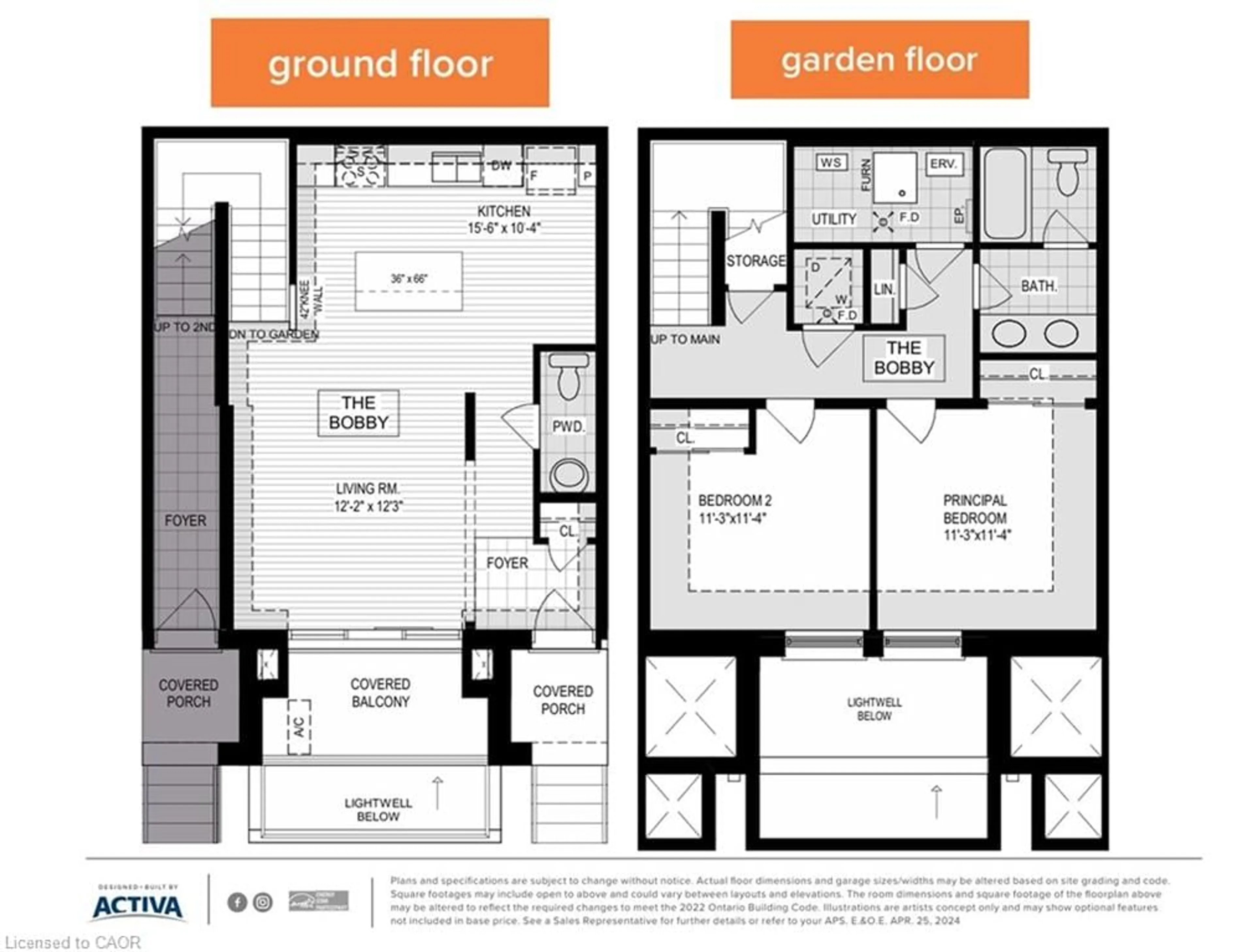 Floor plan for 525 Erinbrook Dr #B033, Kitchener Ontario N2E 3T1