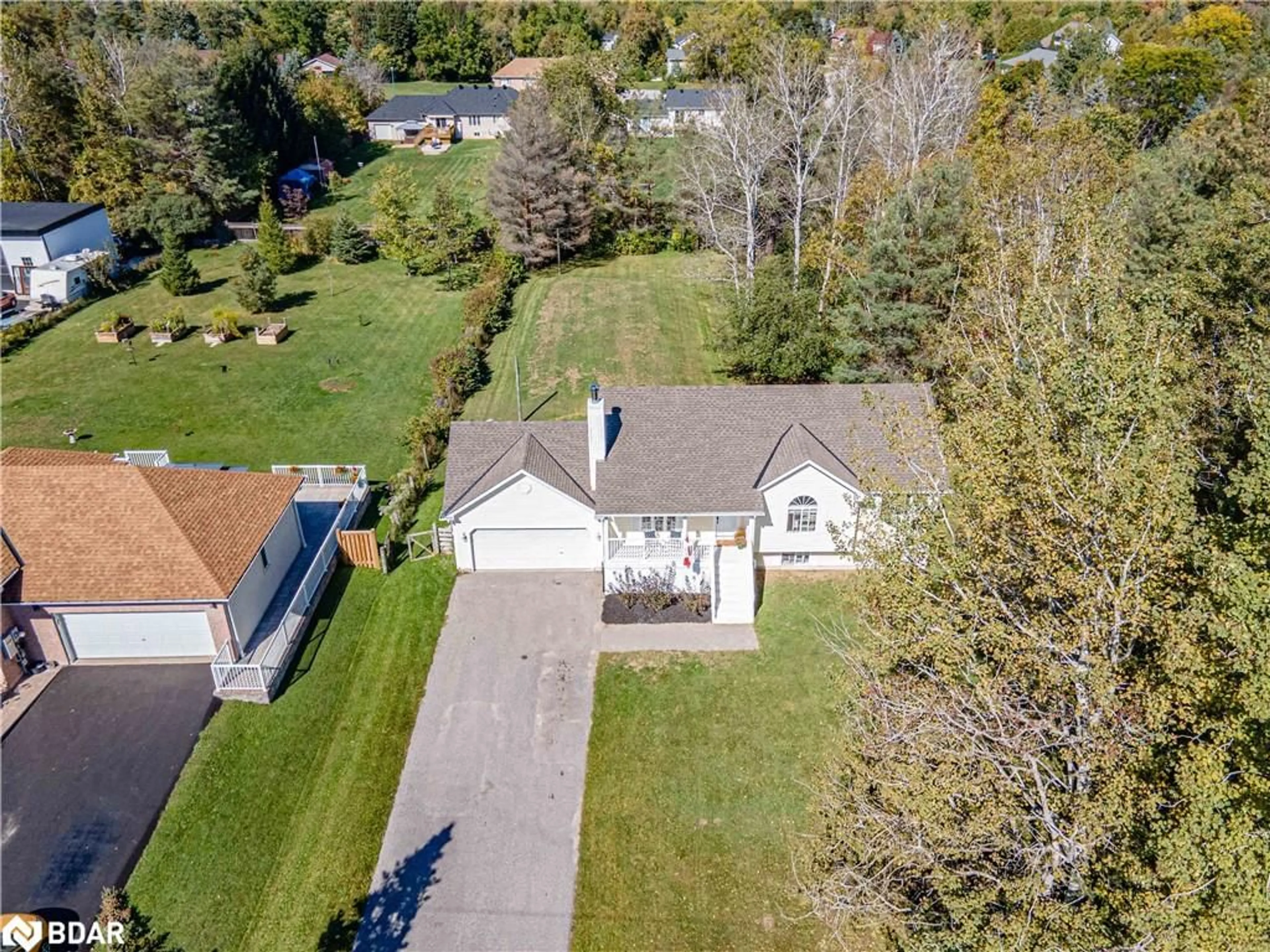 A pic from outside/outdoor area/front of a property/back of a property/a pic from drone, street for 5318 Conc 3 Sunnidale Rd, New Lowell Ontario L0M 1N0