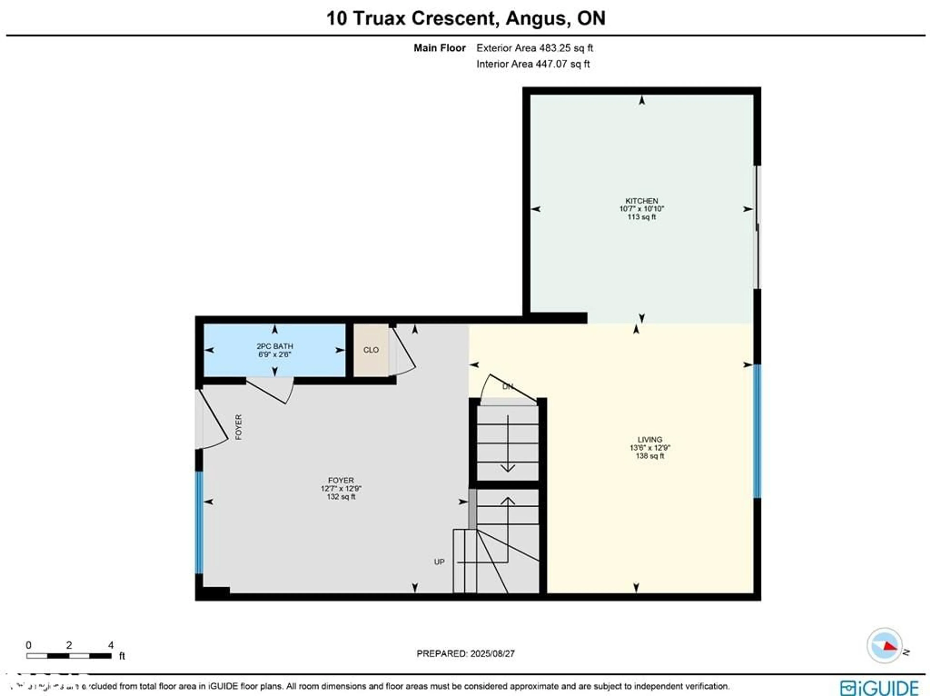 Floor plan for 10 Truax Cres, Angus Ontario L3W 0B9