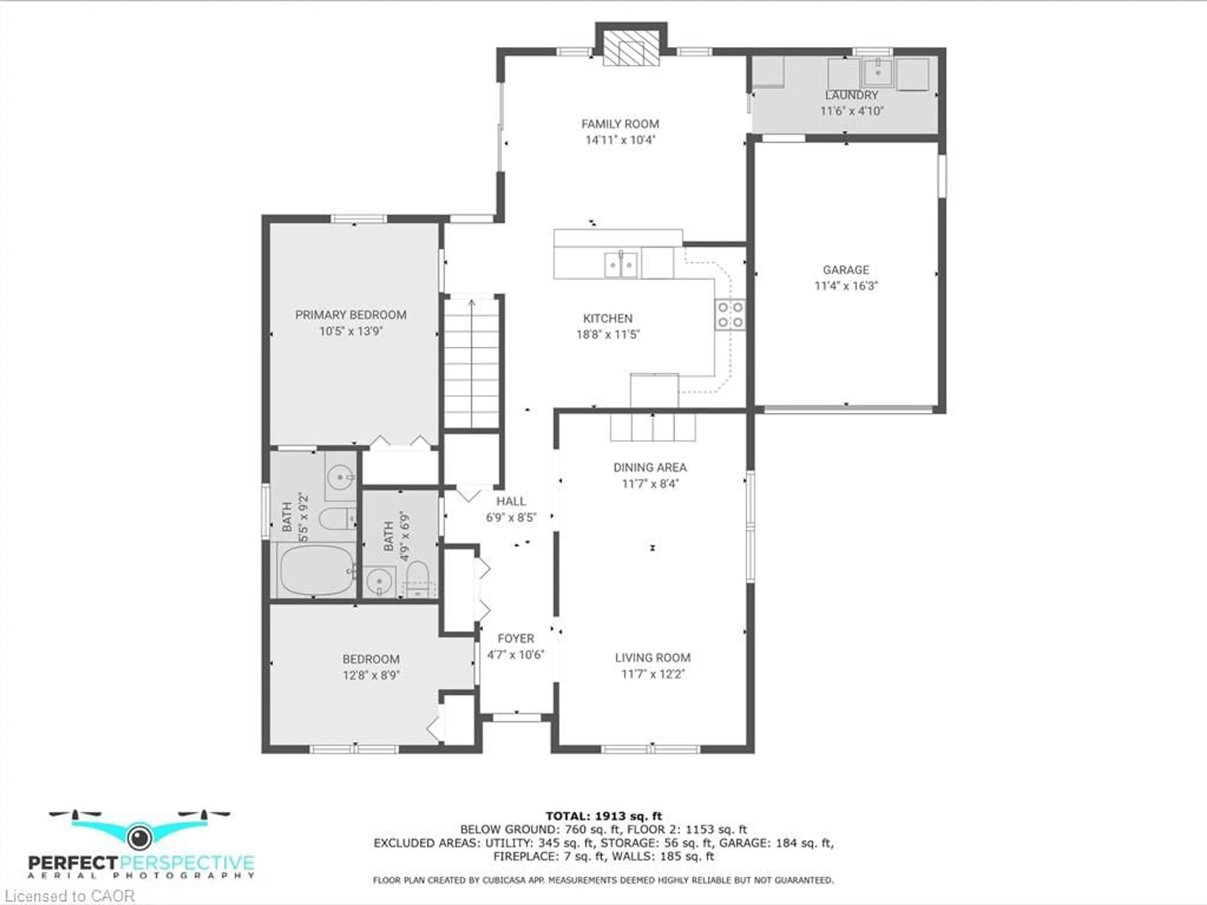 Floor plan for 21 Wembley Crt, Simcoe Ontario N3Y 5L9