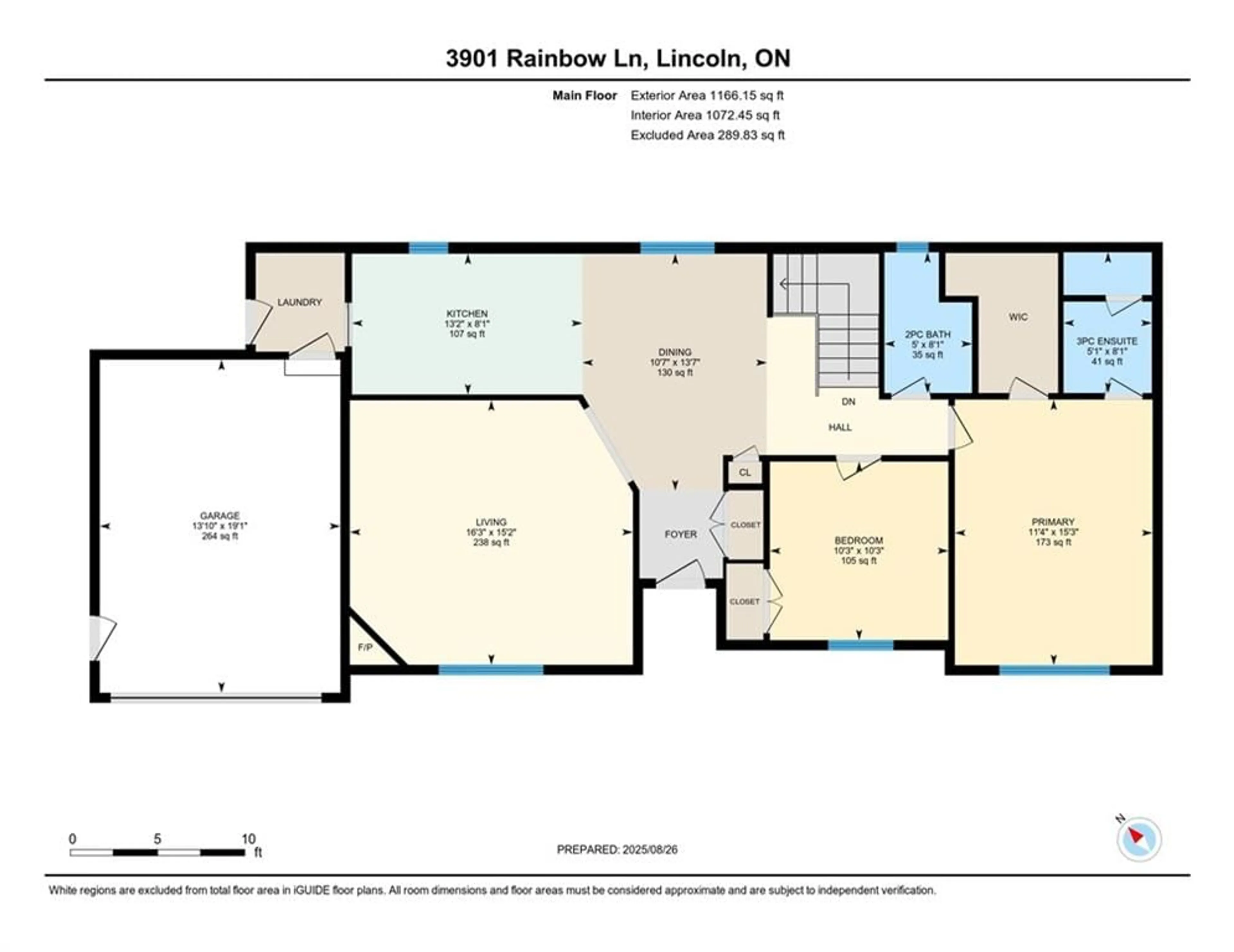 Floor plan for 3901 Rainbow Lane, Vineland Ontario L0R 2C0