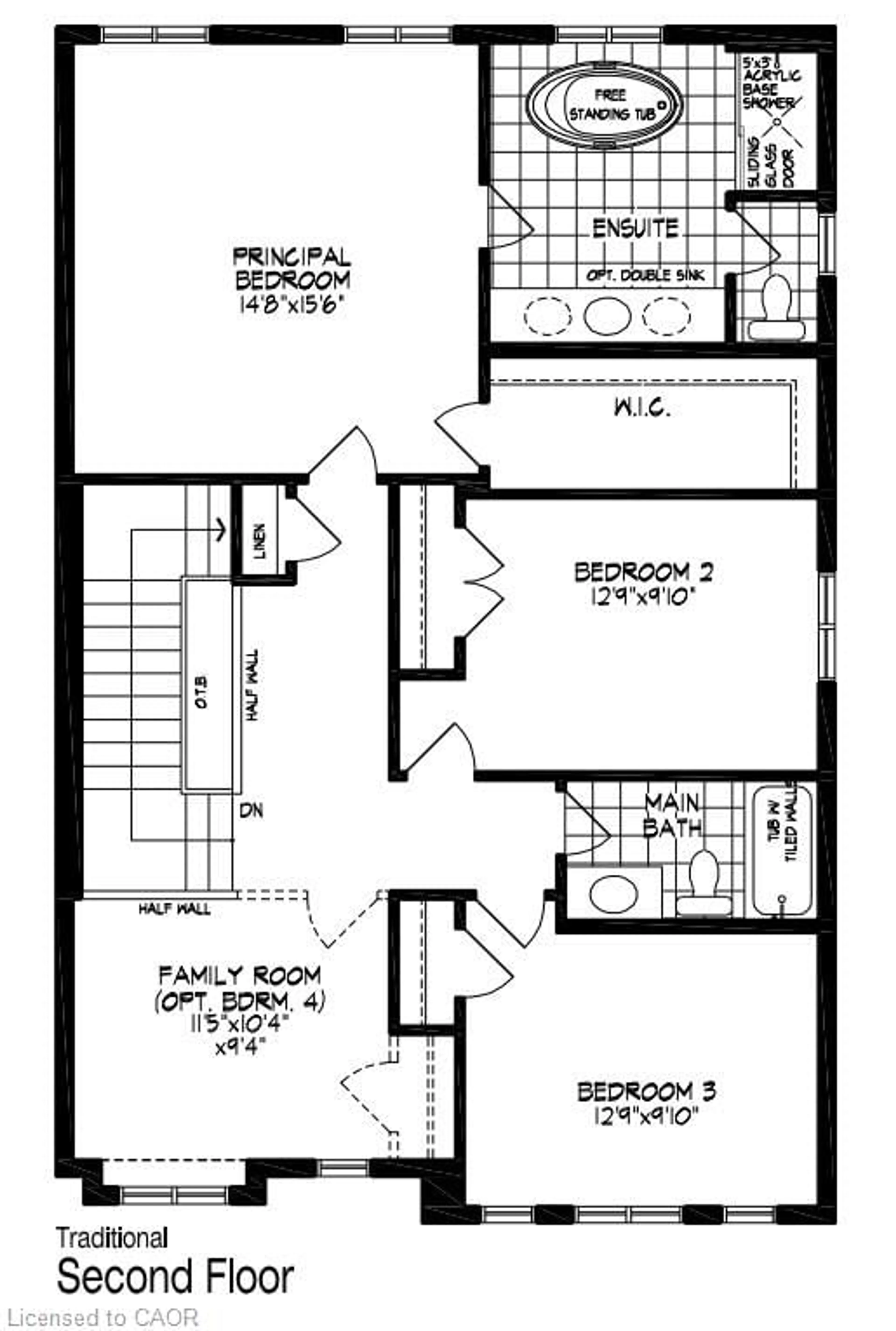 Floor plan for 46 Pine Warbler St #Lot 0025, Kitchener Ontario N2P 0K7