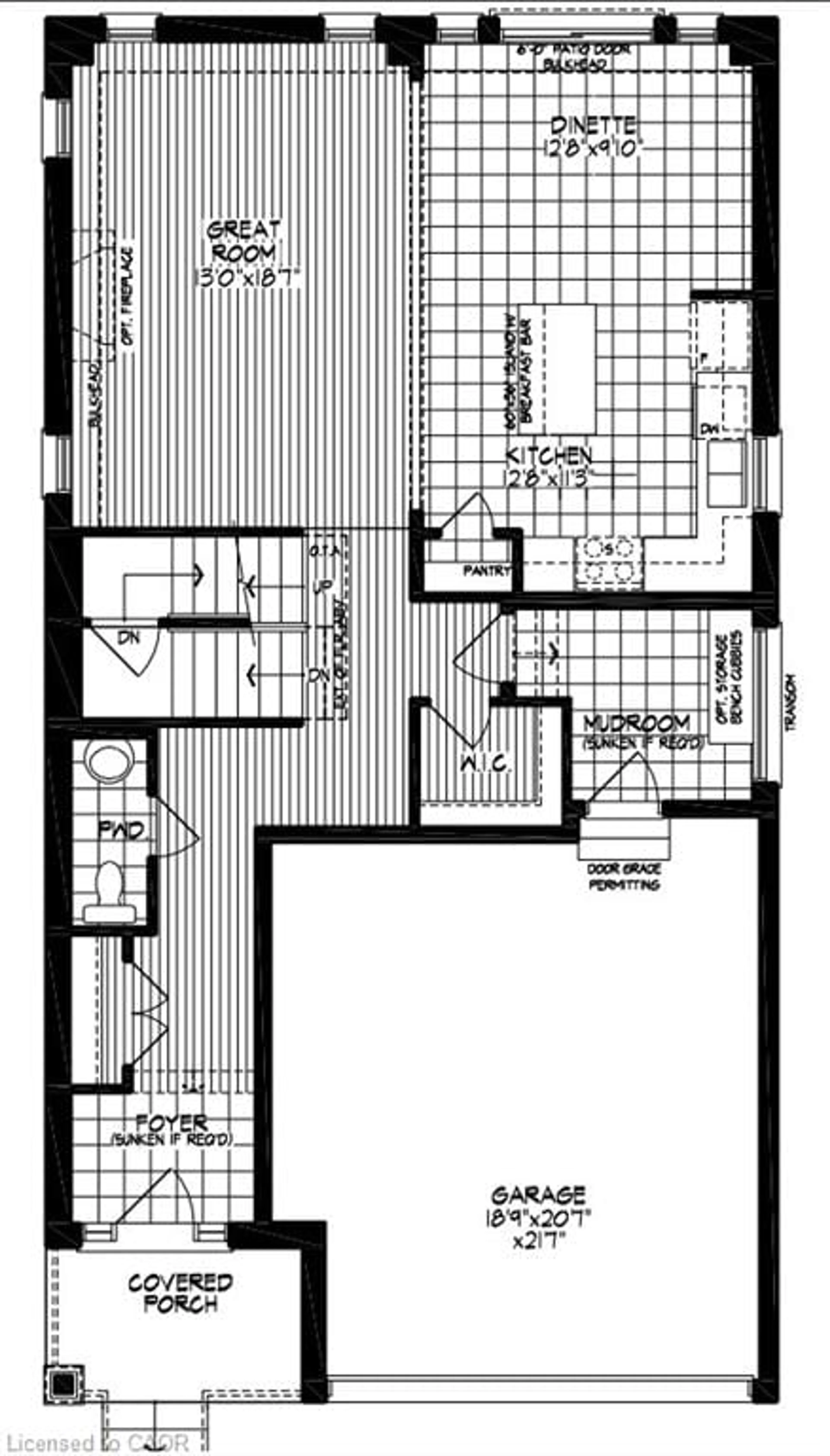 Floor plan for 47 Wild Chicory St #Lot 0048, Kitchener Ontario N2P 0K7