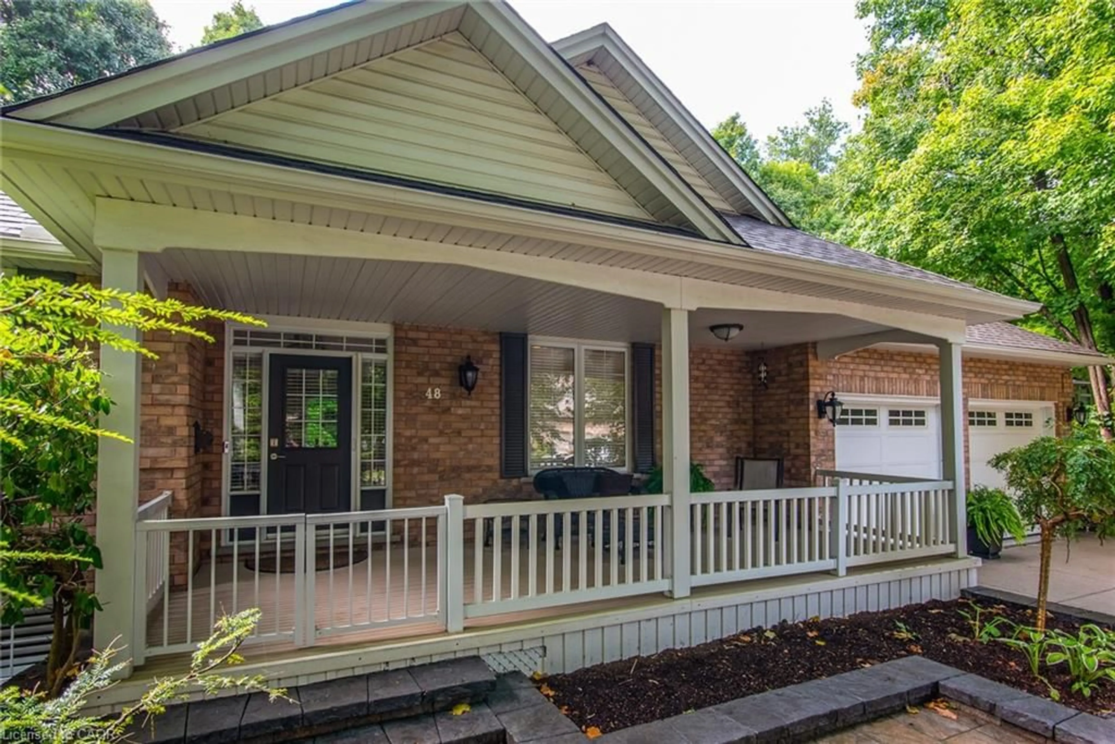 Home with brick exterior material, street for 48 Pintail Dr, Elmira Ontario N3B 3K9