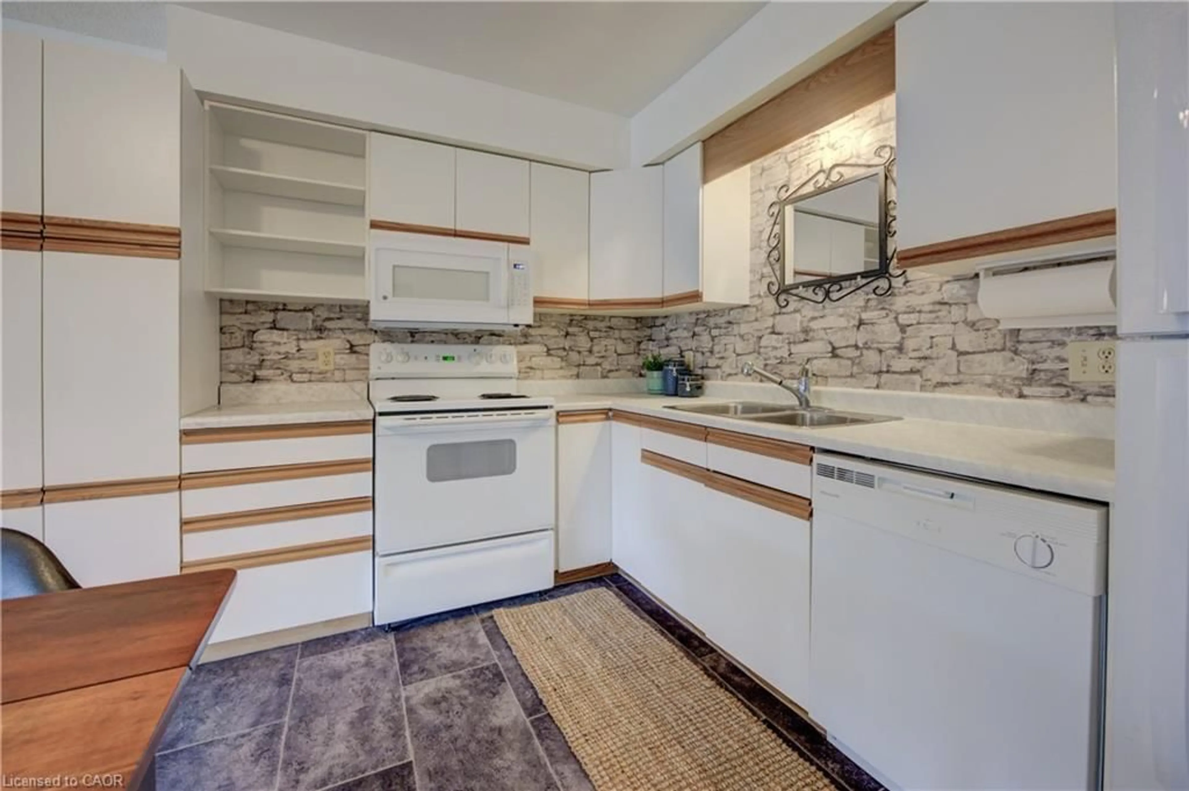 Standard kitchen, ceramic/tile floor for 460 Durham St #309, Mount Forest Ontario N0G 2L1