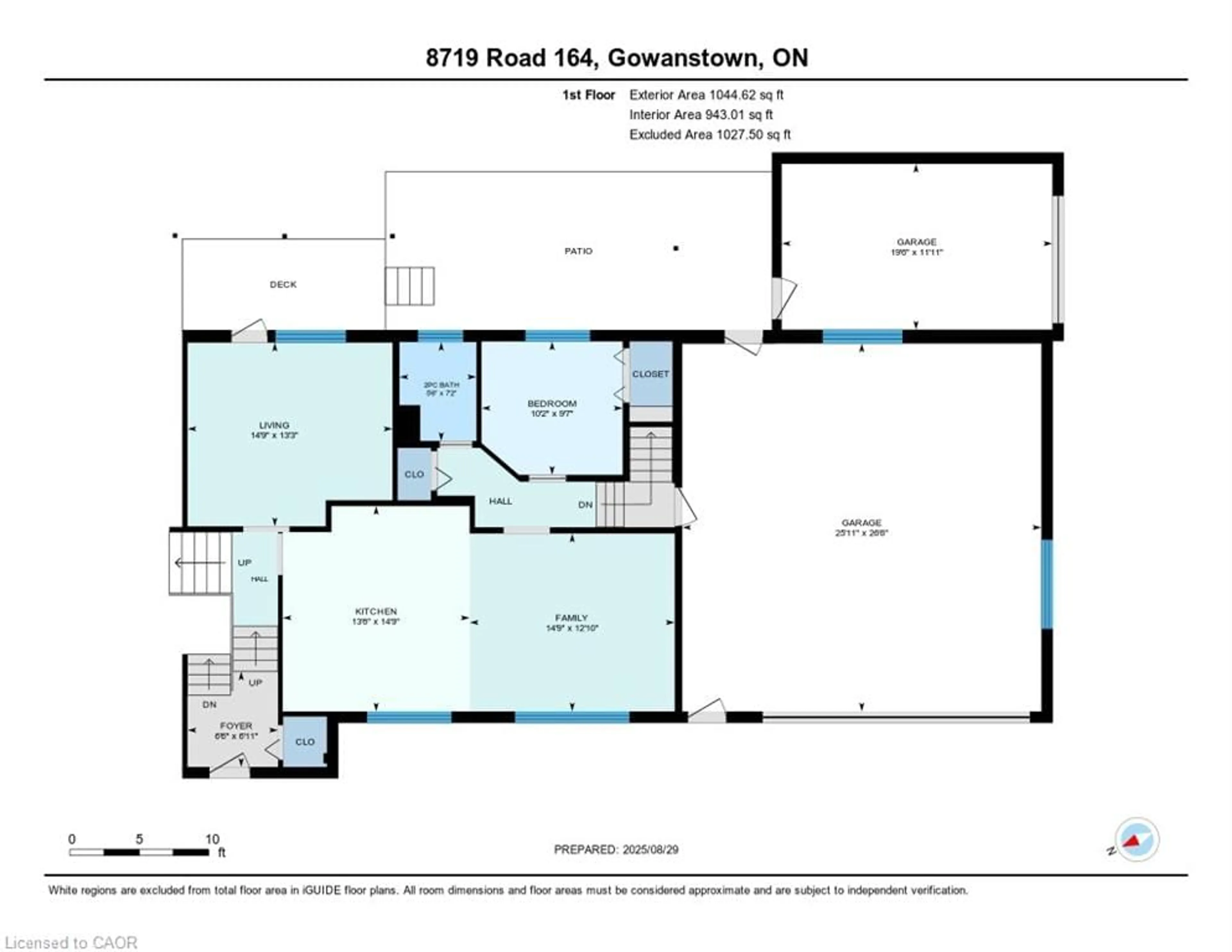 Floor plan for 8719 Road 164, Gowanstown Ontario N0G 1Y0