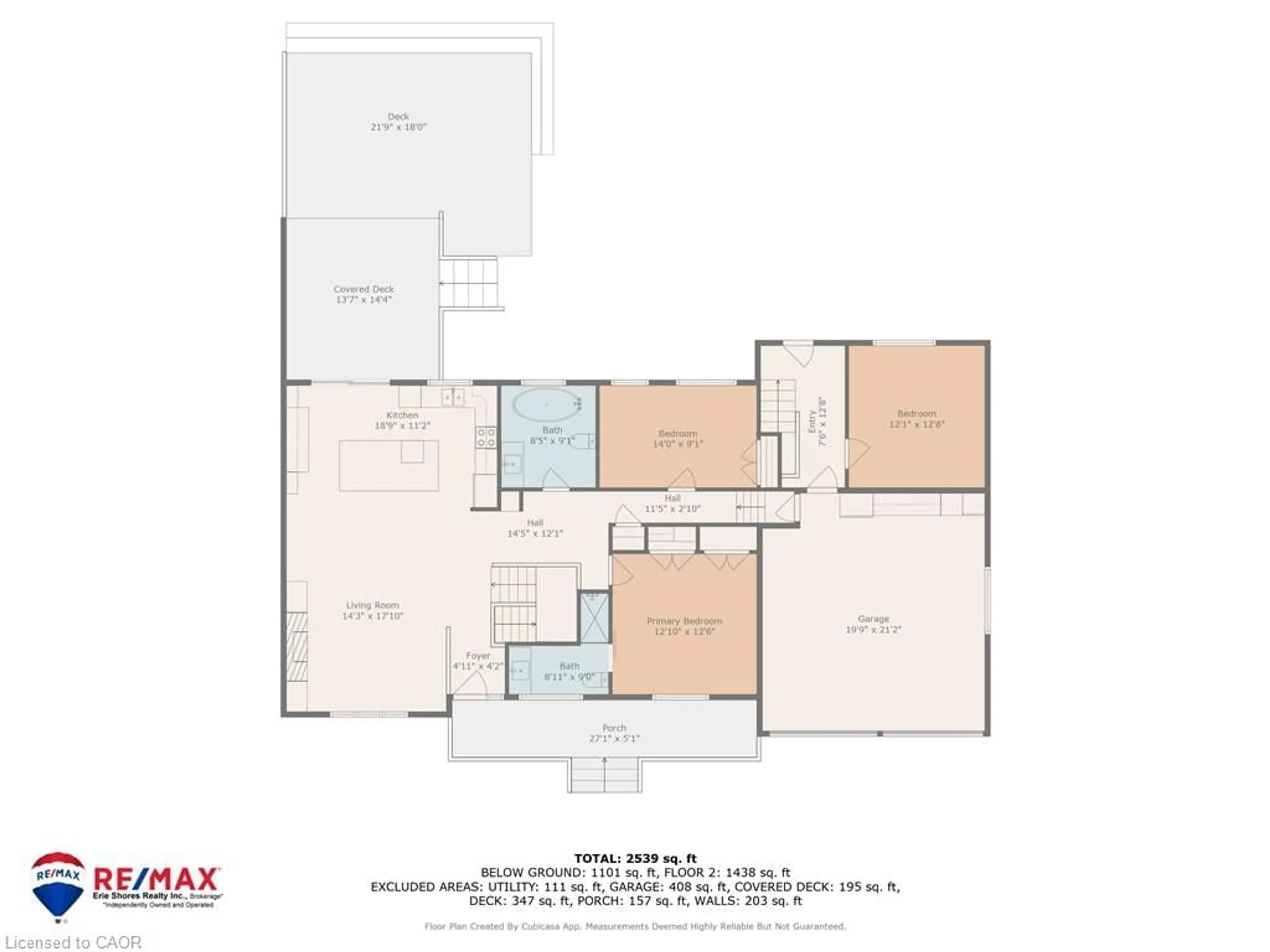 Floor plan for 96 Second Ave, Delhi Ontario N4B 1E5