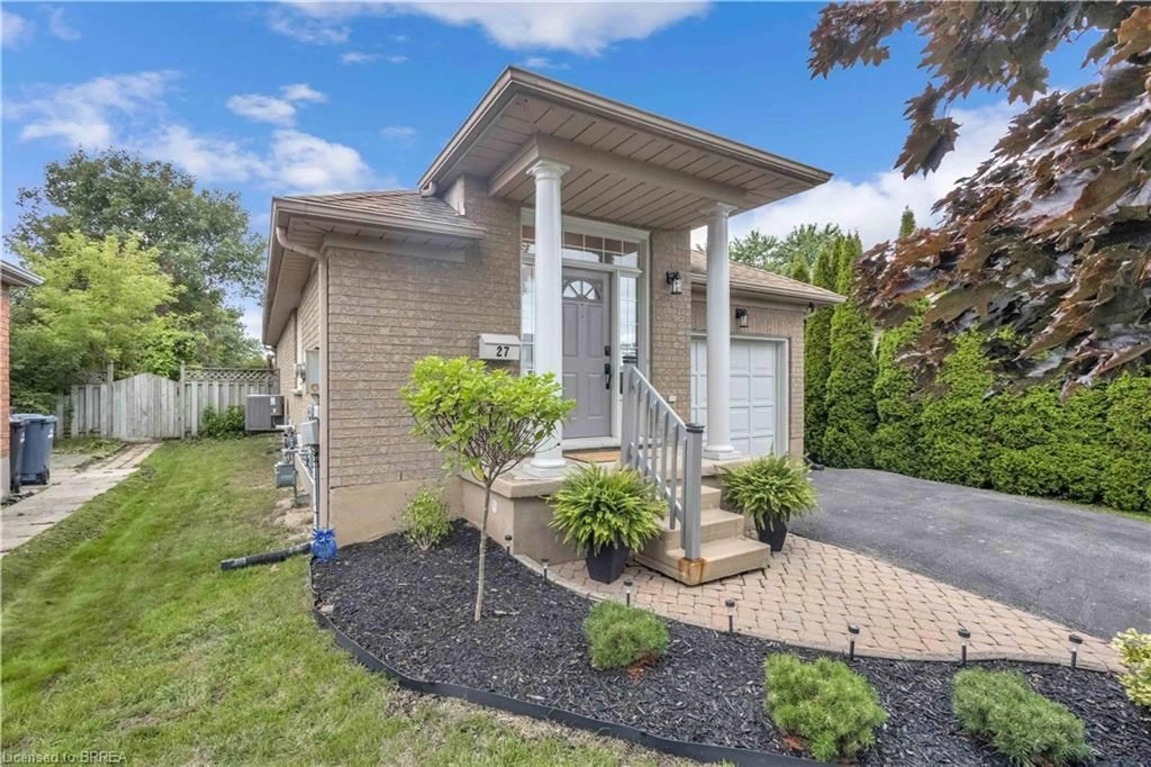 Home with brick exterior material, street for 27 Candlewood Dr, Guelph Ontario N1K 1T5