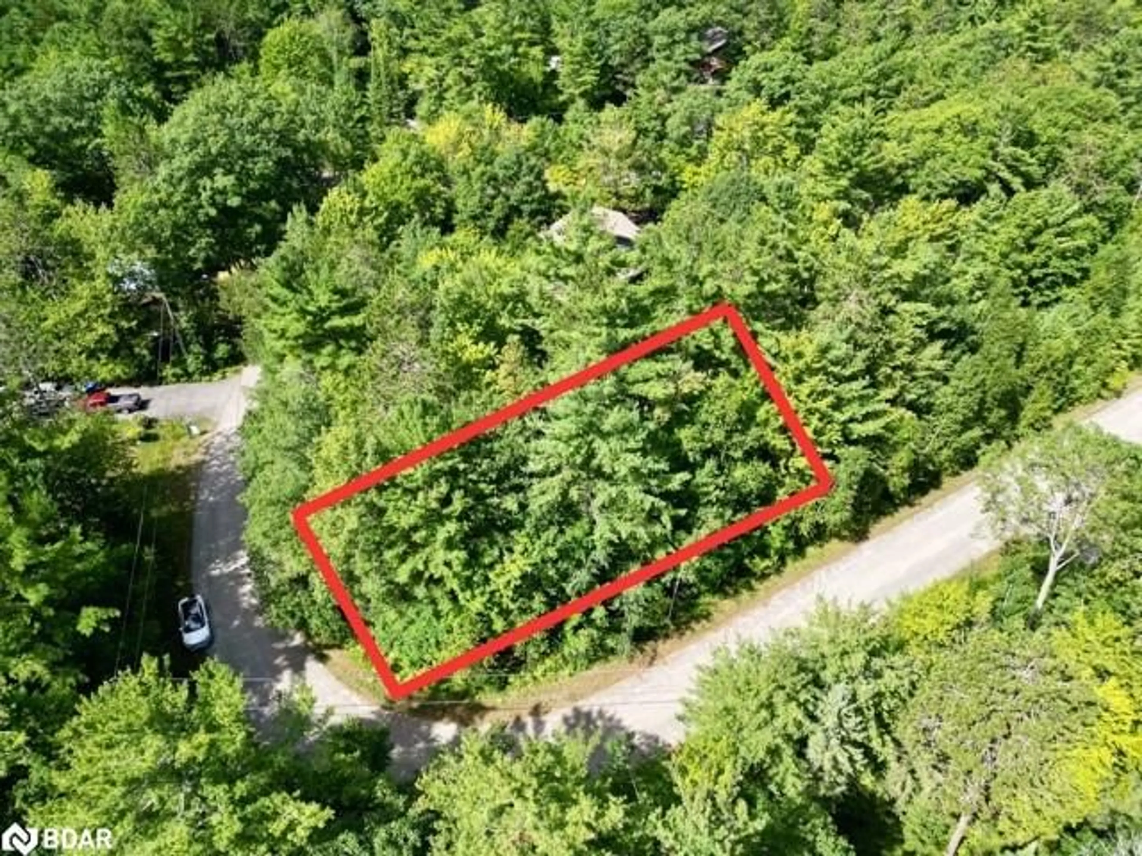 A pic from outside/outdoor area/front of a property/back of a property/a pic from drone, forest/trees view for LOT 14 Pineshore Cres, Tiny Ontario L0L 2T0