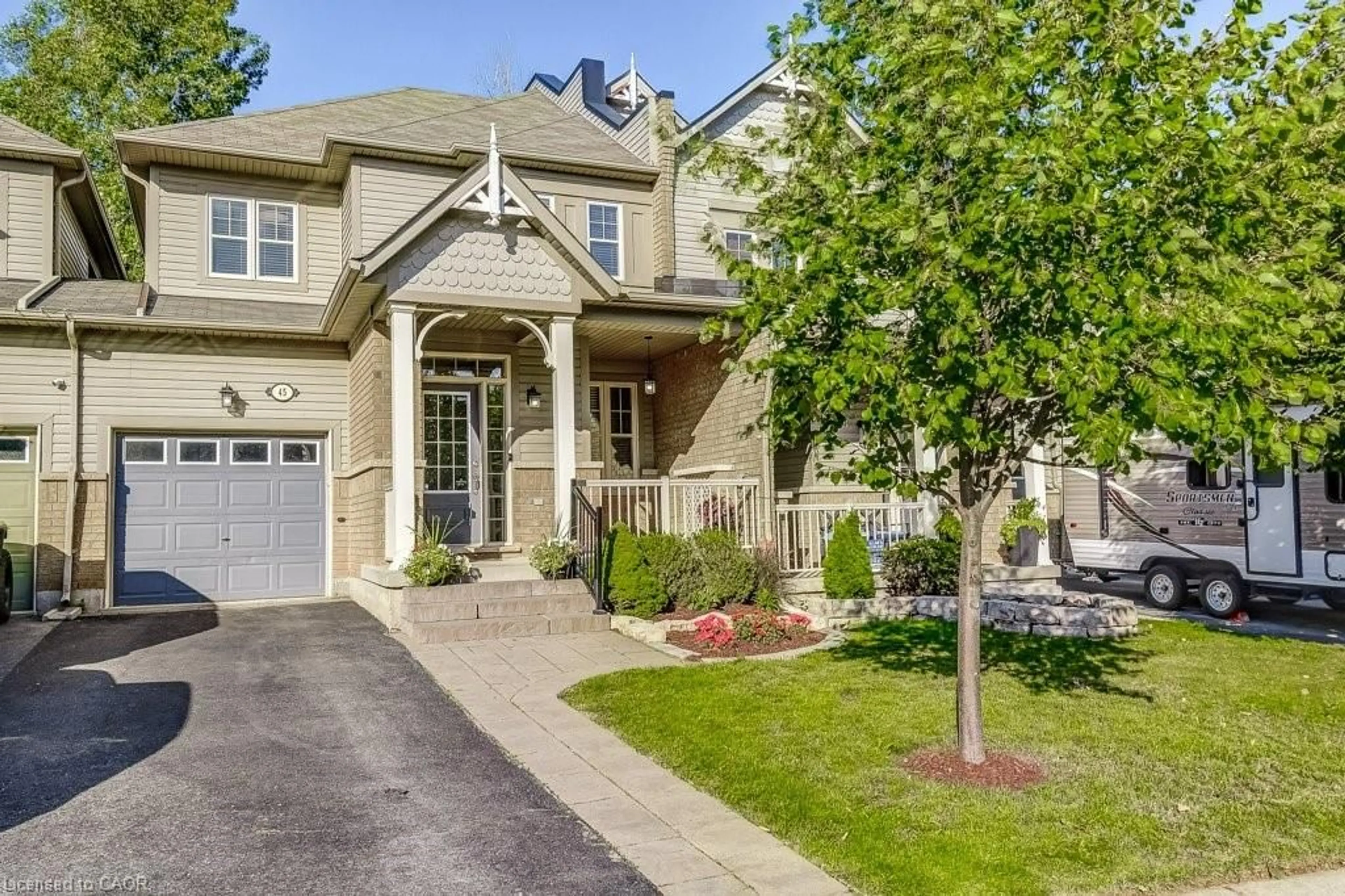 Home with brick exterior material, street for 45 Cathedral St, Waterdown Ontario L8B 0R9