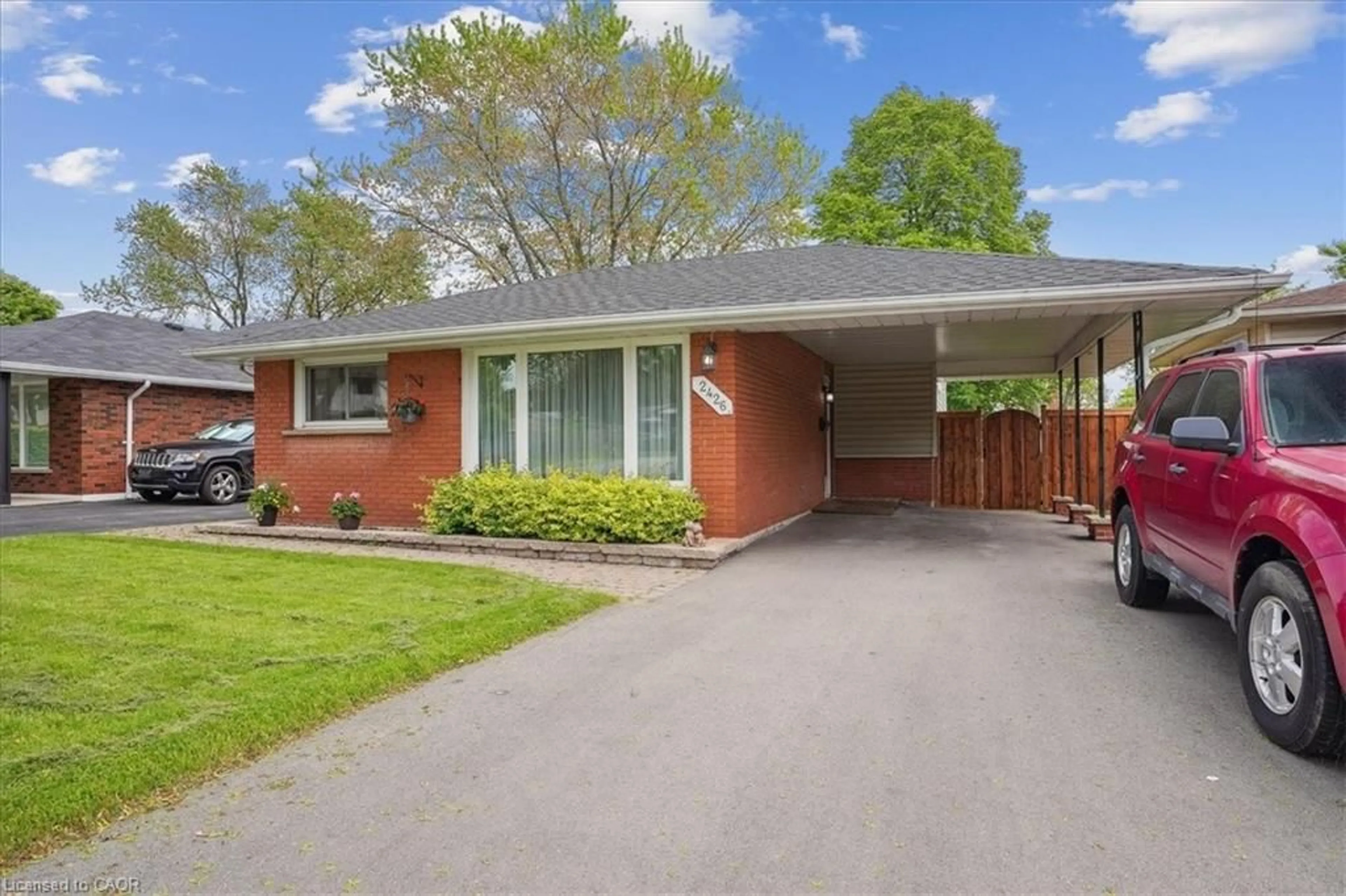 Home with brick exterior material, street for 2426 Tait Ave, Burlington Ontario L7P 1H1