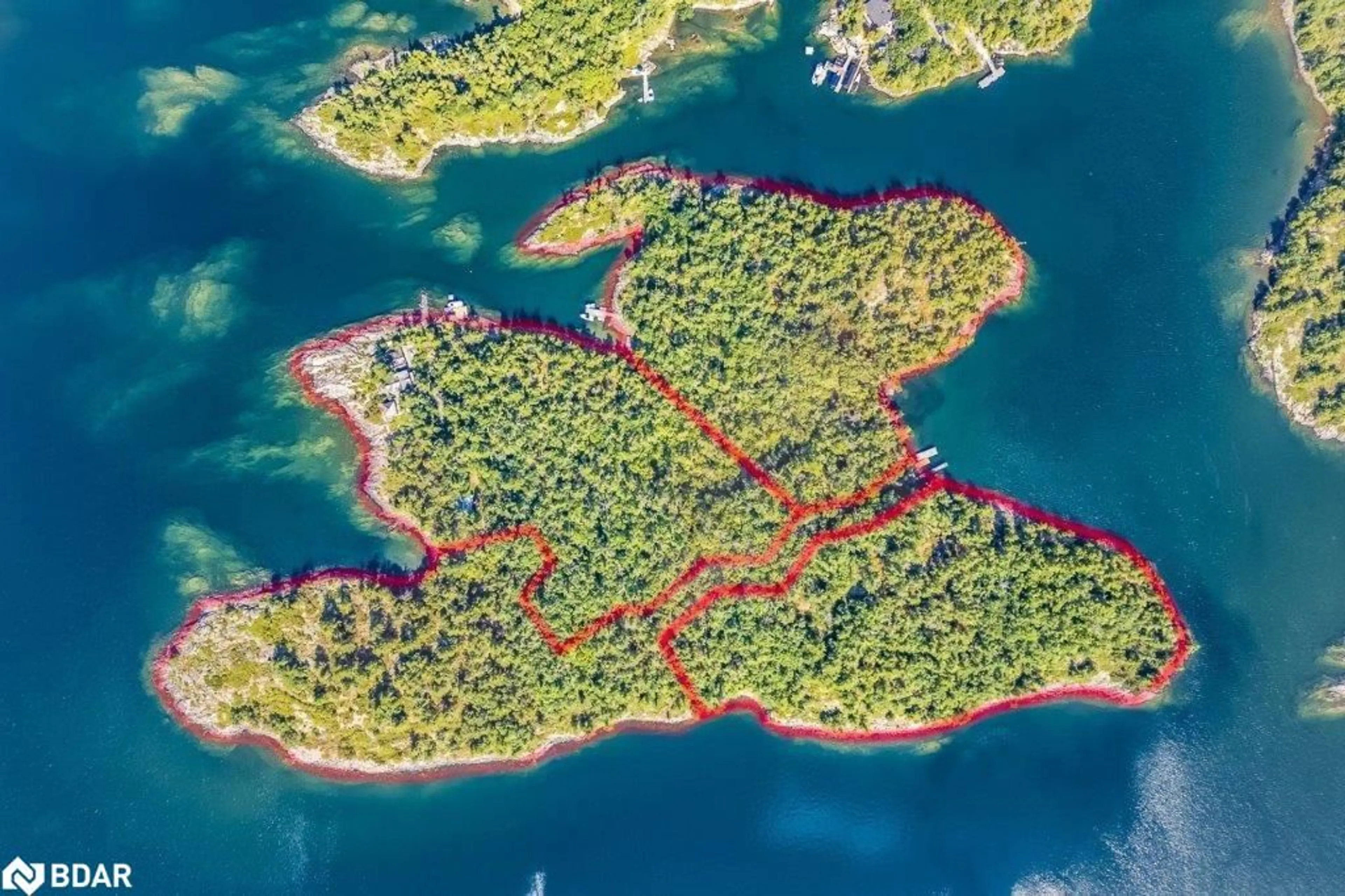 Picture of a map for B433 Campbell Island, Parry Sound Ontario P0G 1G0