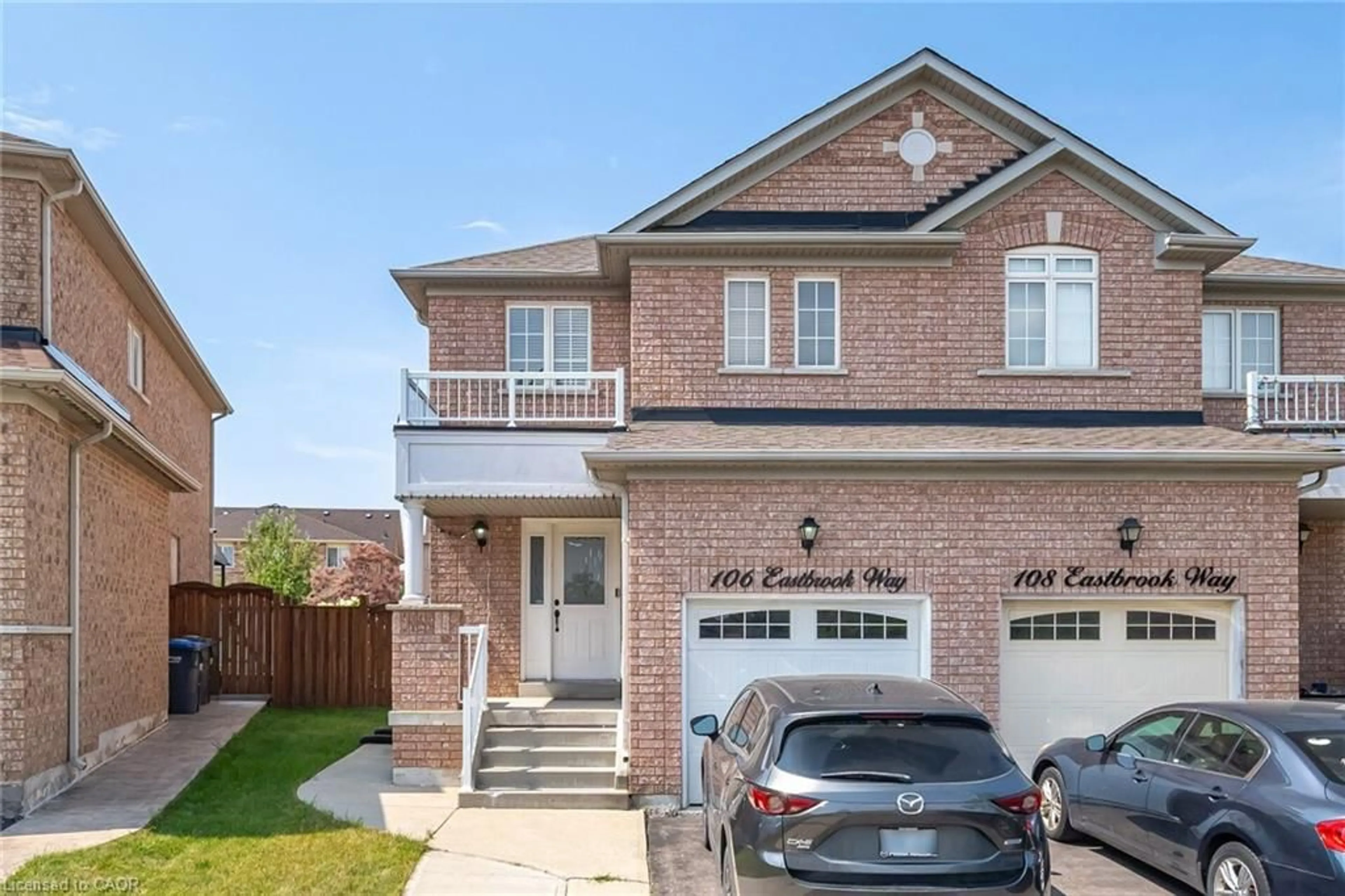 Home with brick exterior material, street for 106 Eastbrook Way, Brampton Ontario L6P 0Z9
