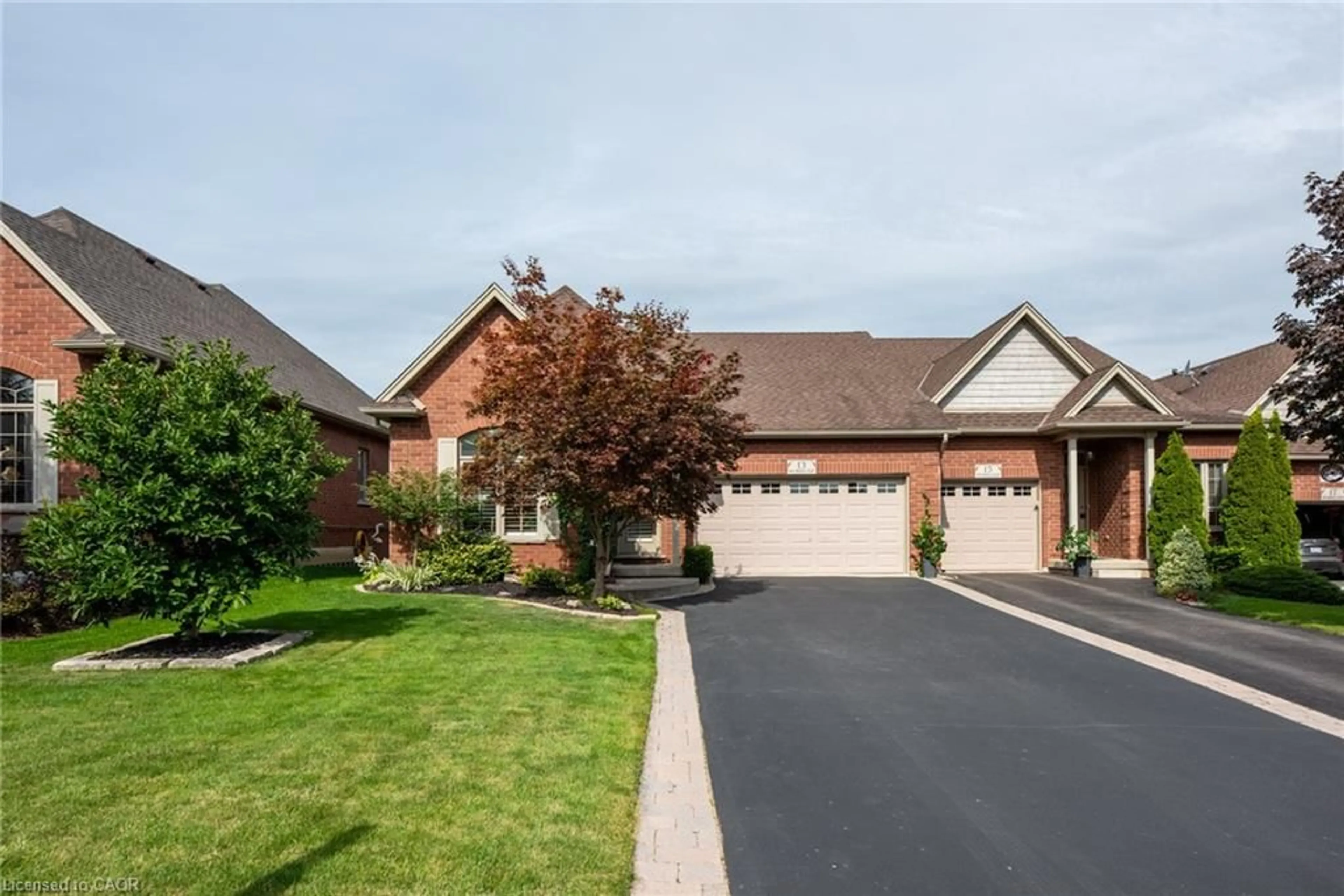Home with brick exterior material, street for 13 Iron Bridge Crt, Caledonia Ontario N3W 0A4