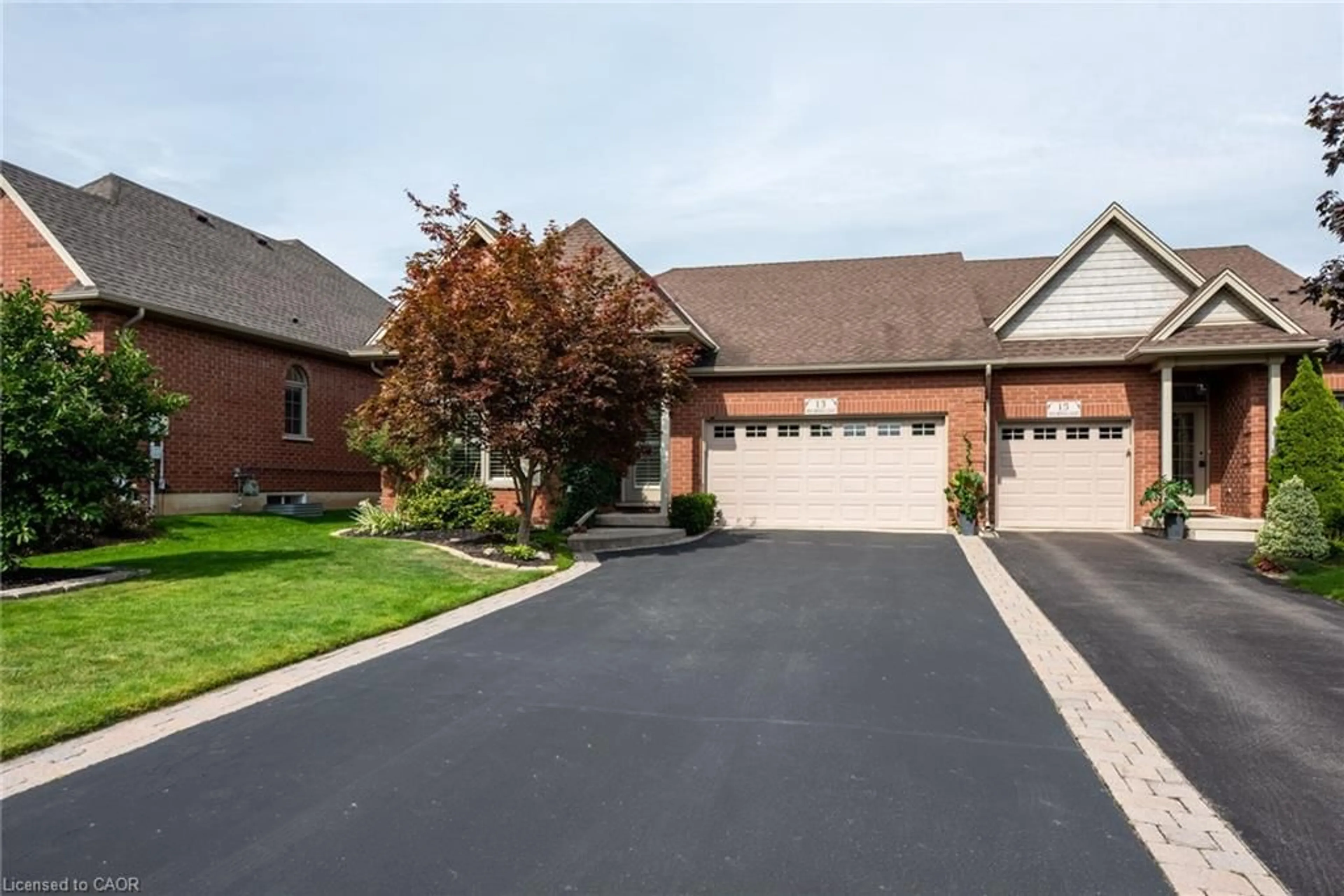 Home with brick exterior material, street for 13 Iron Bridge Crt, Caledonia Ontario N3W 0A4