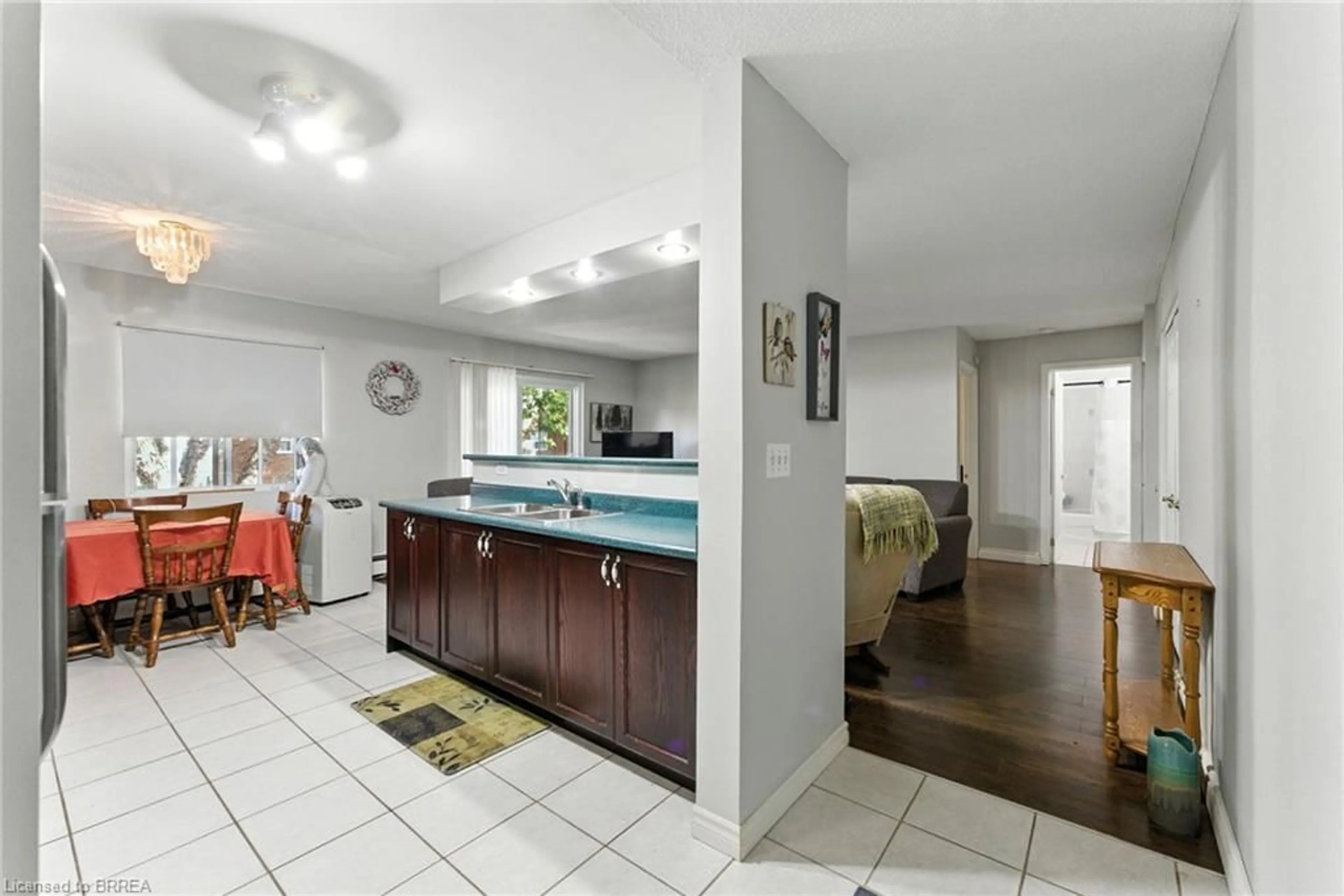 Open concept kitchen, ceramic/tile floor for 612 Grey St #7, Brantford Ontario N3S 4Y1