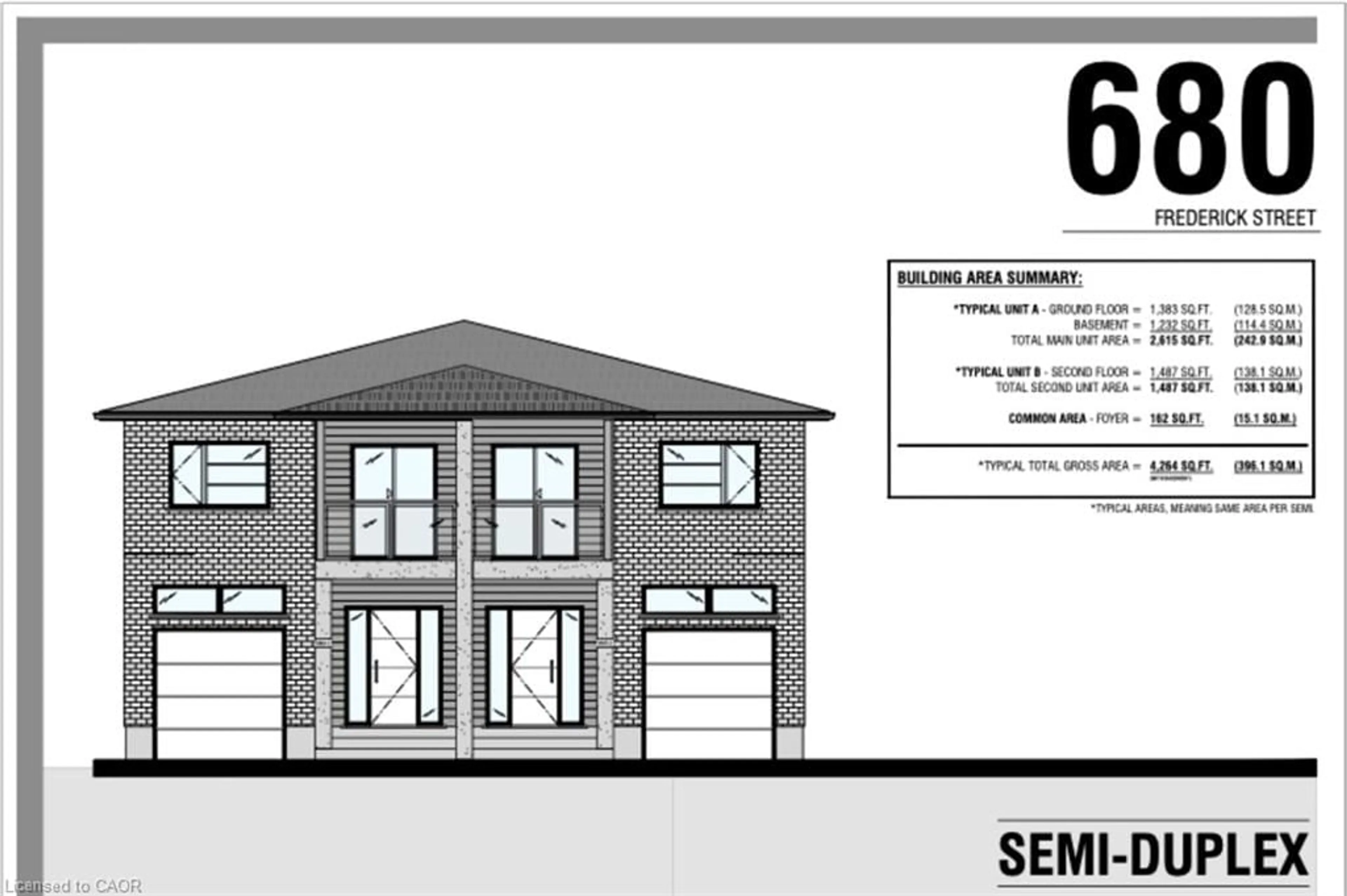 Floor plan for 680 Frederick St, Kitchener Ontario N2B 2B2