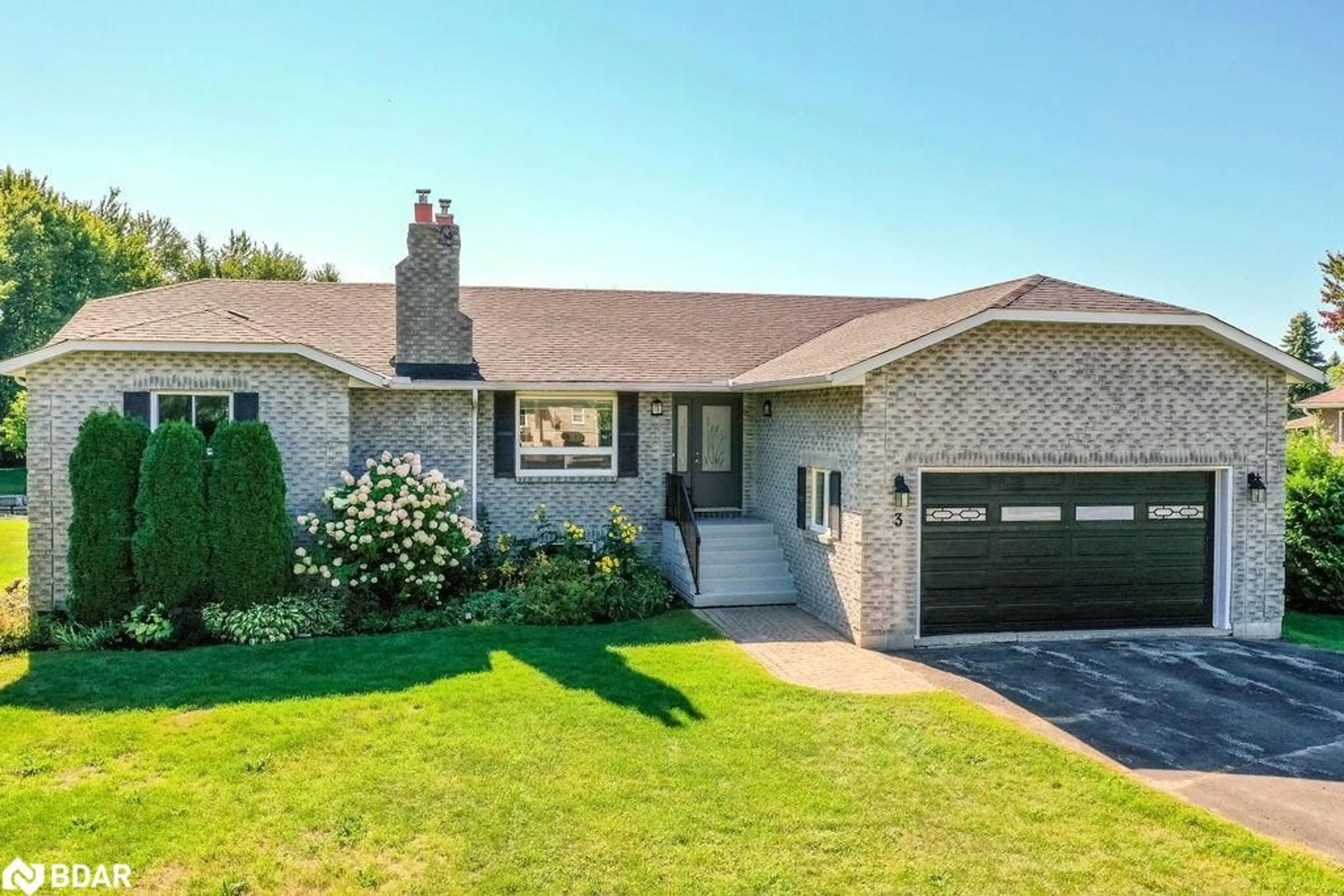 Home with brick exterior material, street for 3 Maple Gate, Brechin Ontario L0K 1B0