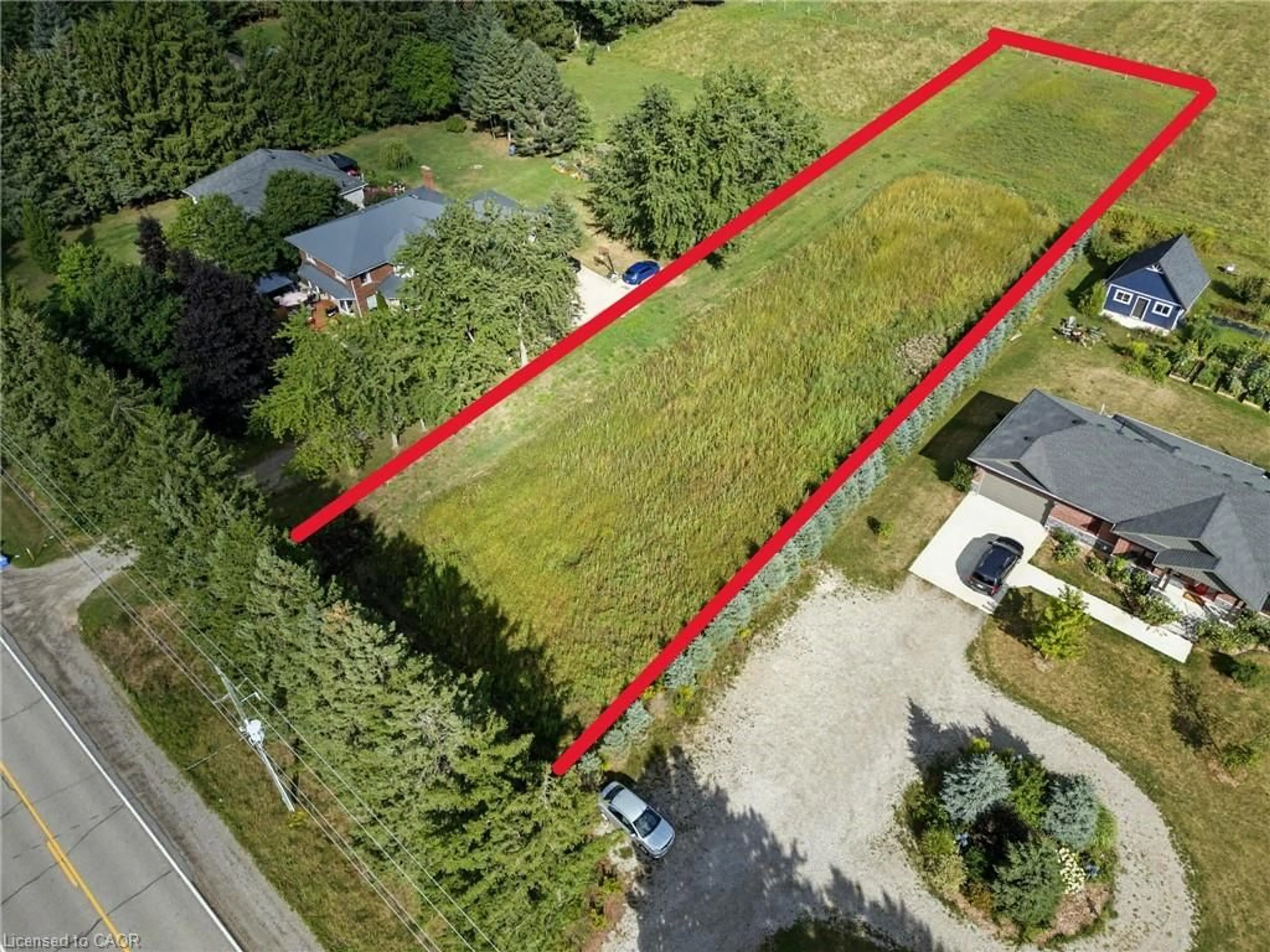 A pic from outside/outdoor area/front of a property/back of a property/a pic from drone, street for N/A Wrigley Rd, Ayr Ontario N0B 1E0