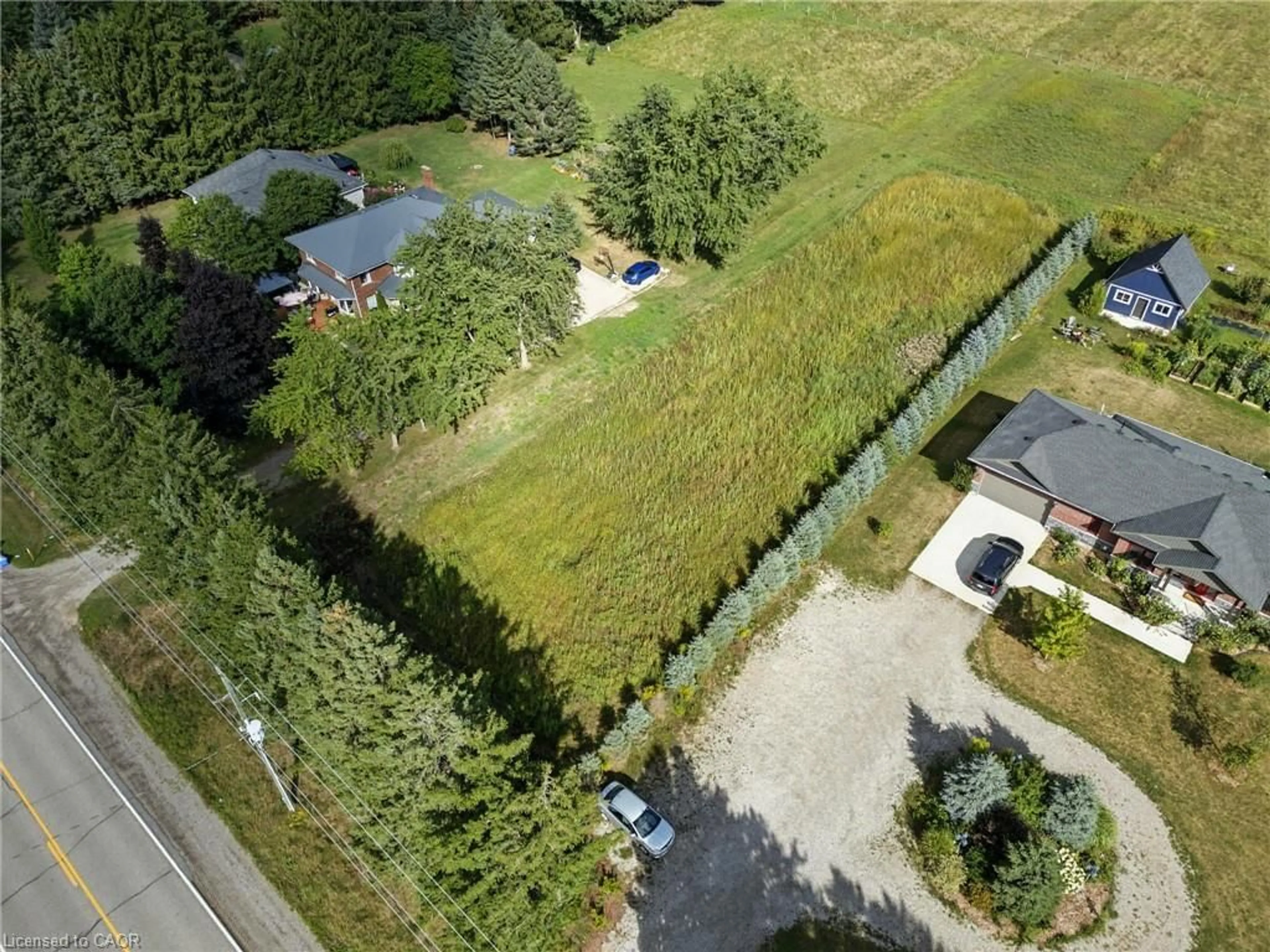 A pic from outside/outdoor area/front of a property/back of a property/a pic from drone, street for N/A Wrigley Rd, Ayr Ontario N0B 1E0