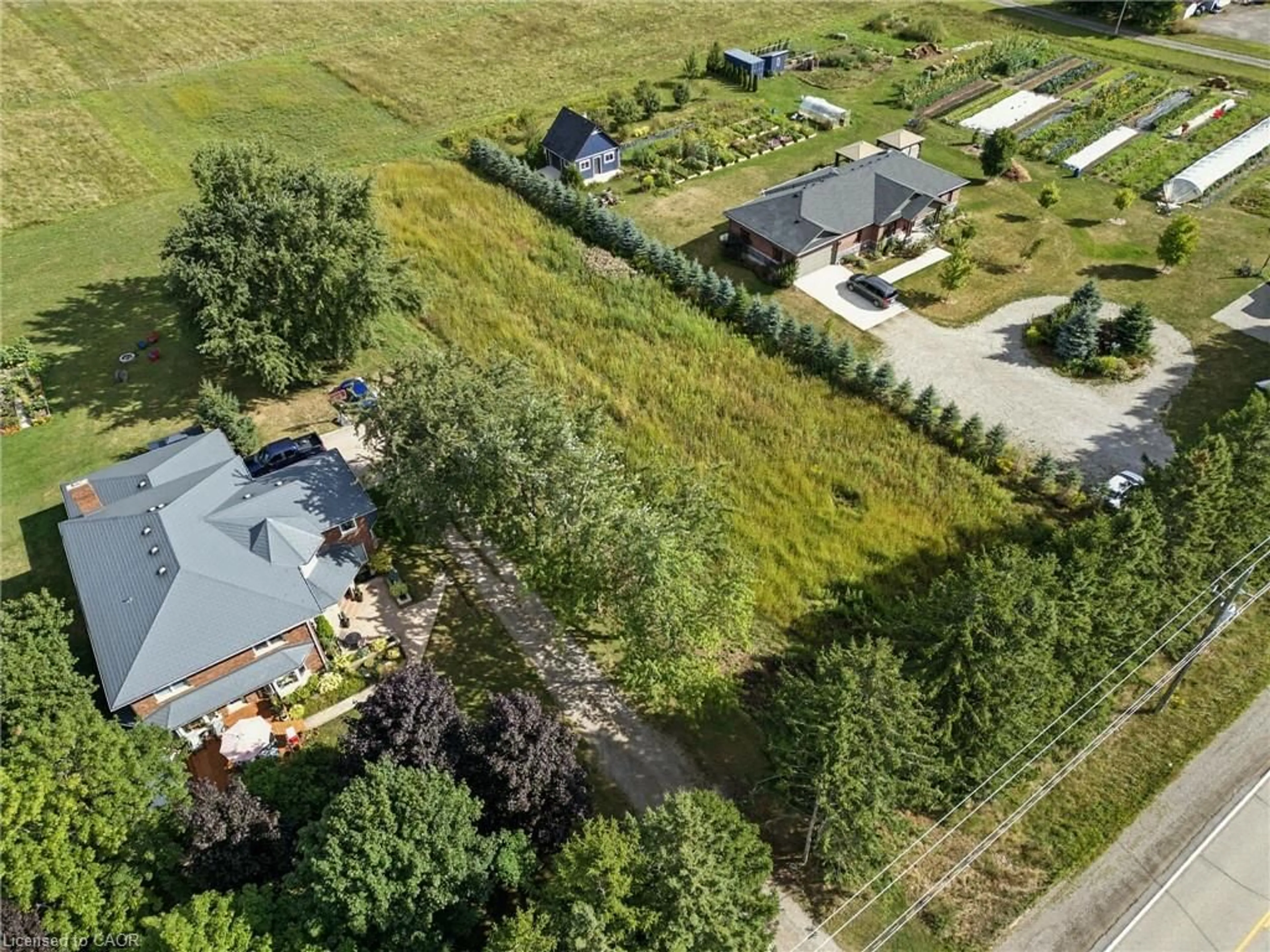 A pic from outside/outdoor area/front of a property/back of a property/a pic from drone, street for N/A Wrigley Rd, Ayr Ontario N0B 1E0