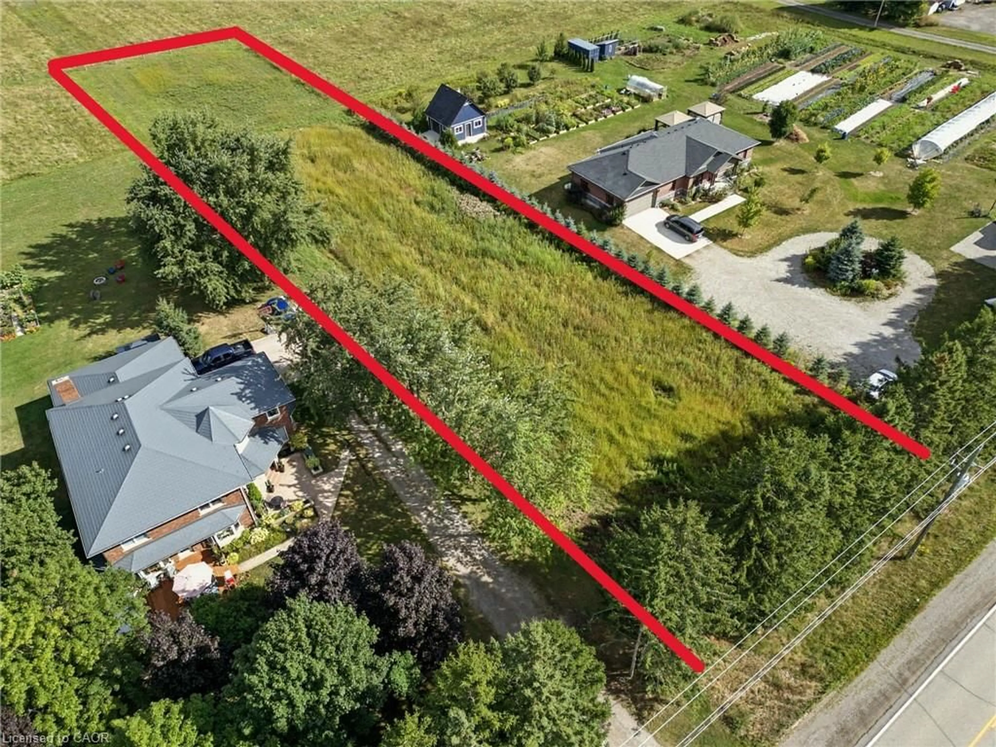 A pic from outside/outdoor area/front of a property/back of a property/a pic from drone, street for N/A Wrigley Rd, Ayr Ontario N0B 1E0