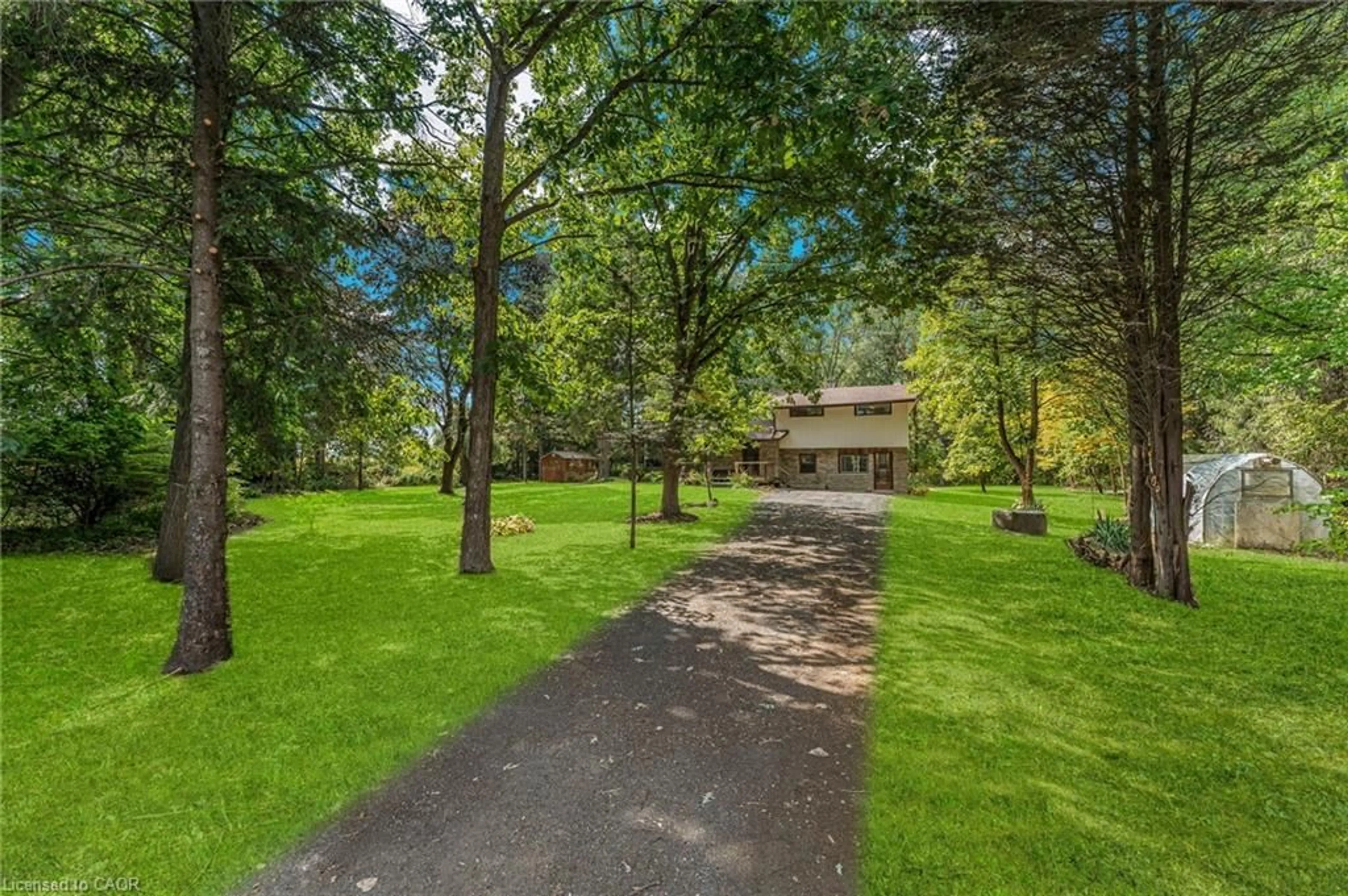 A pic from outside/outdoor area/front of a property/back of a property/a pic from drone, forest/trees view for 927 Wainfleet/Dunnville Townline Rd, Dunnville Ontario N0A 1K0