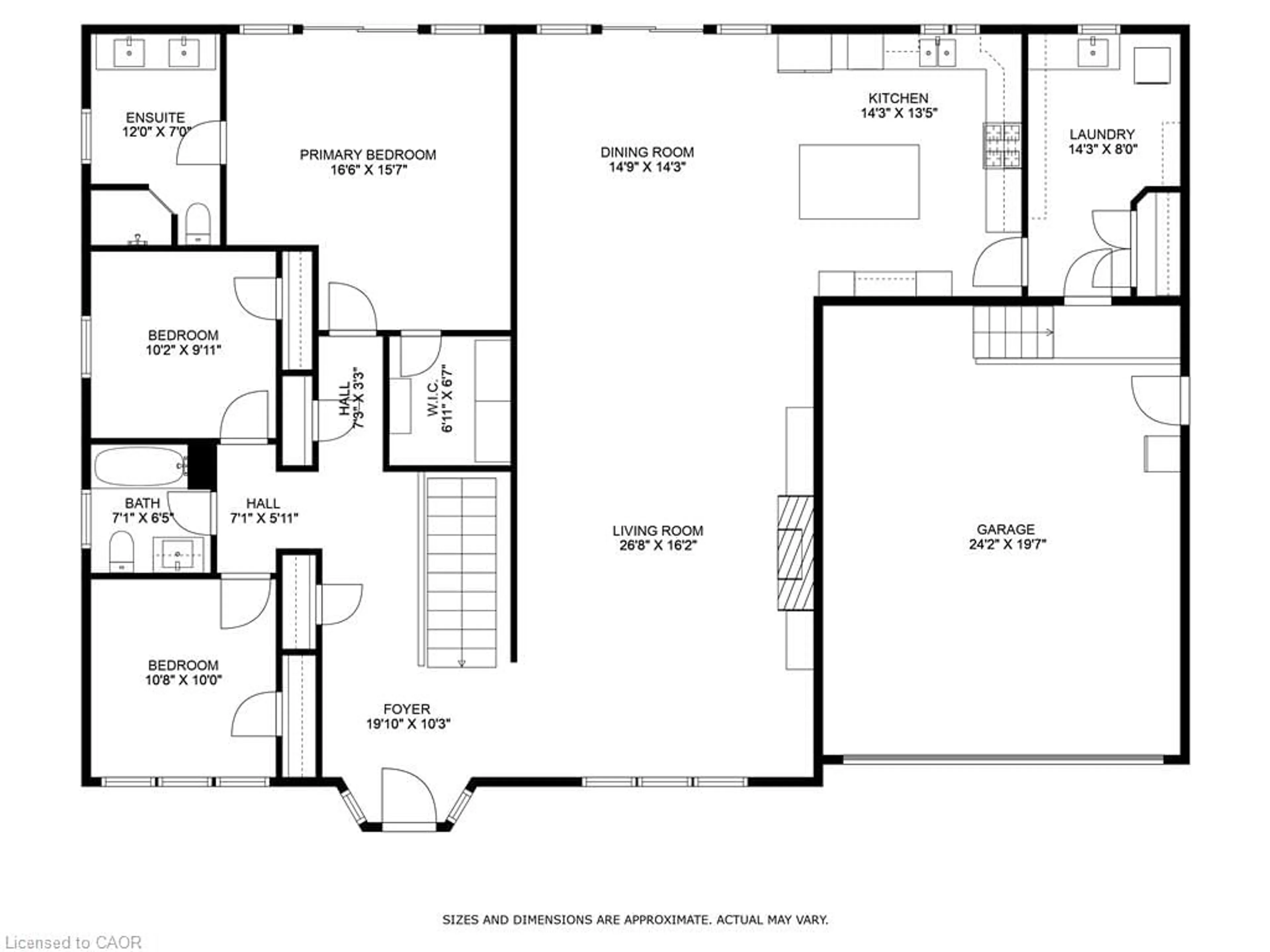 Floor plan for 14 Sullivan's Lane, Dundas Ontario L9H 5N7