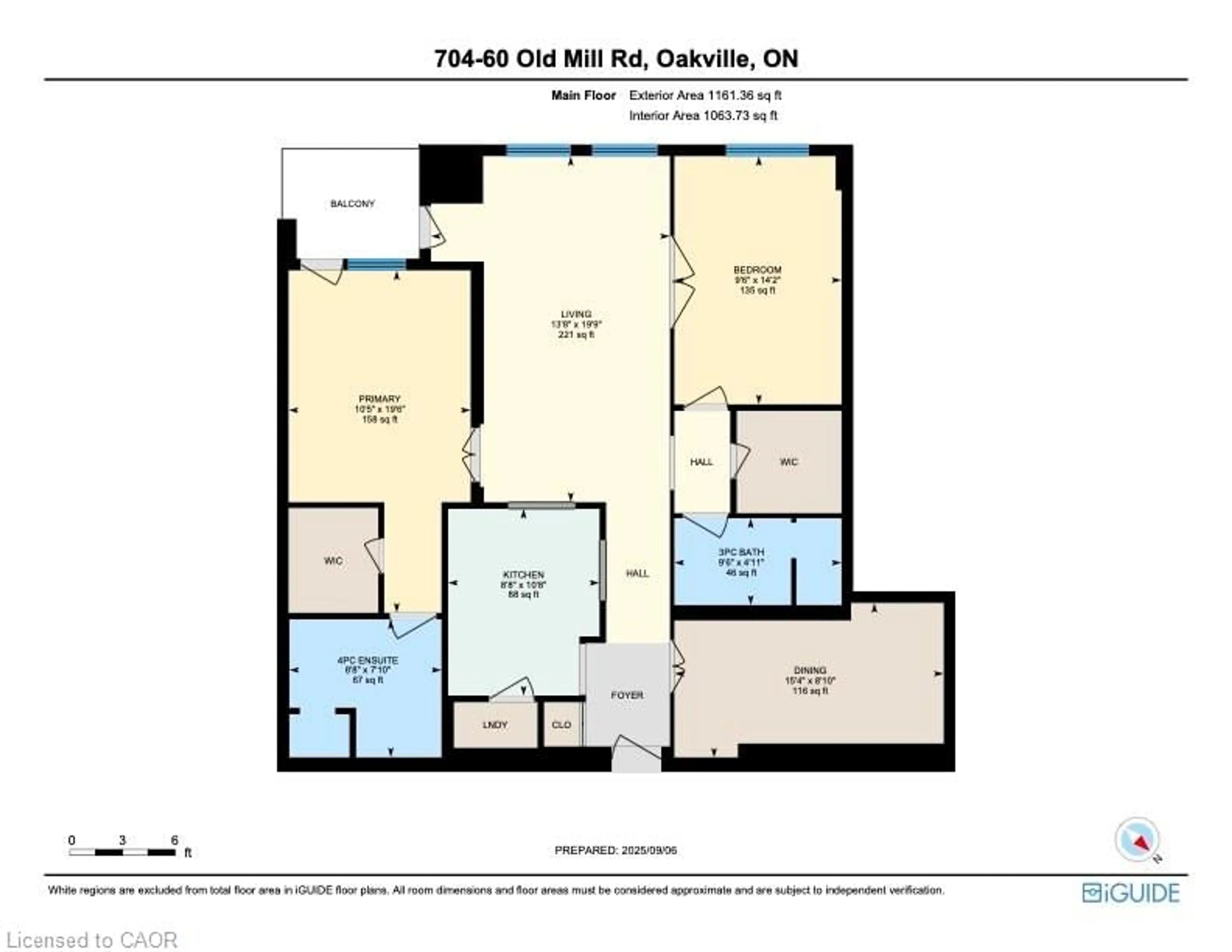 Floor plan for 60 Old Mill Rd #704, Oakville Ontario L6J 7V9