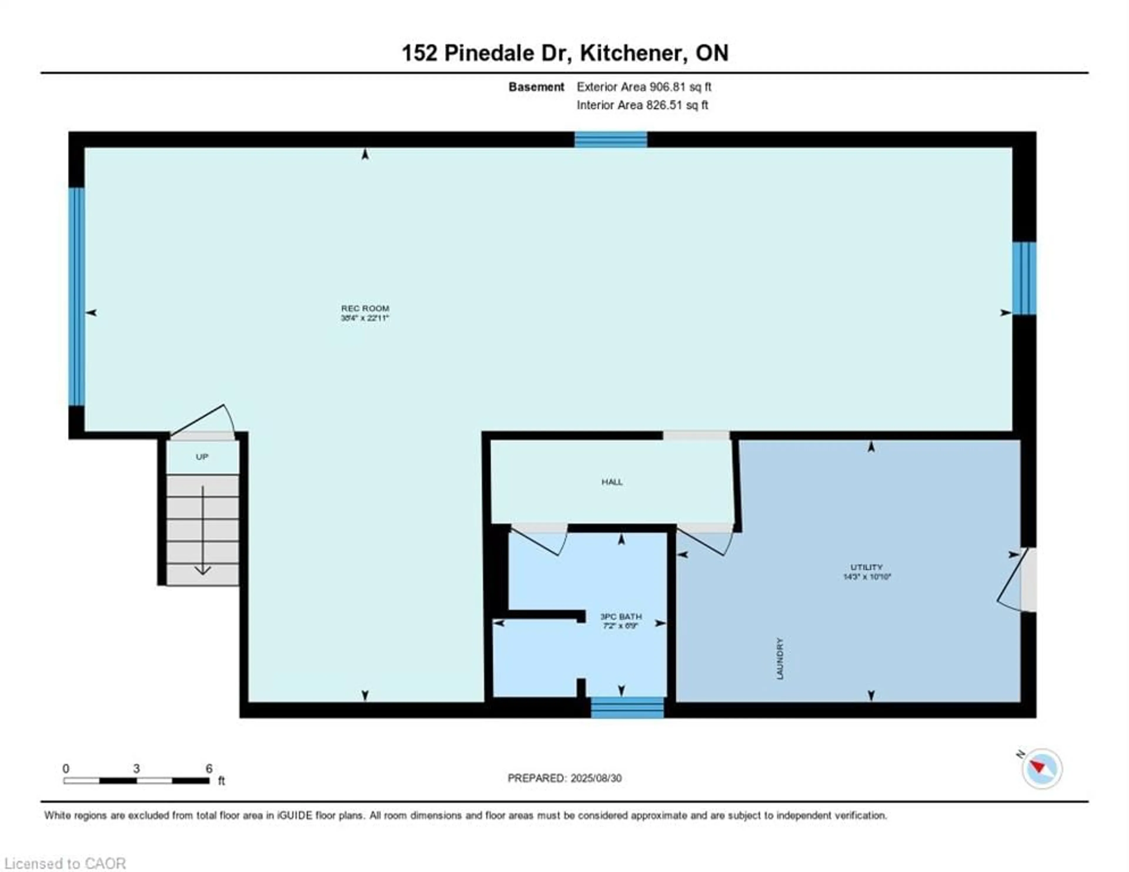 Floor plan for 152 Pinedale Dr, Kitchener Ontario N2E 1K3