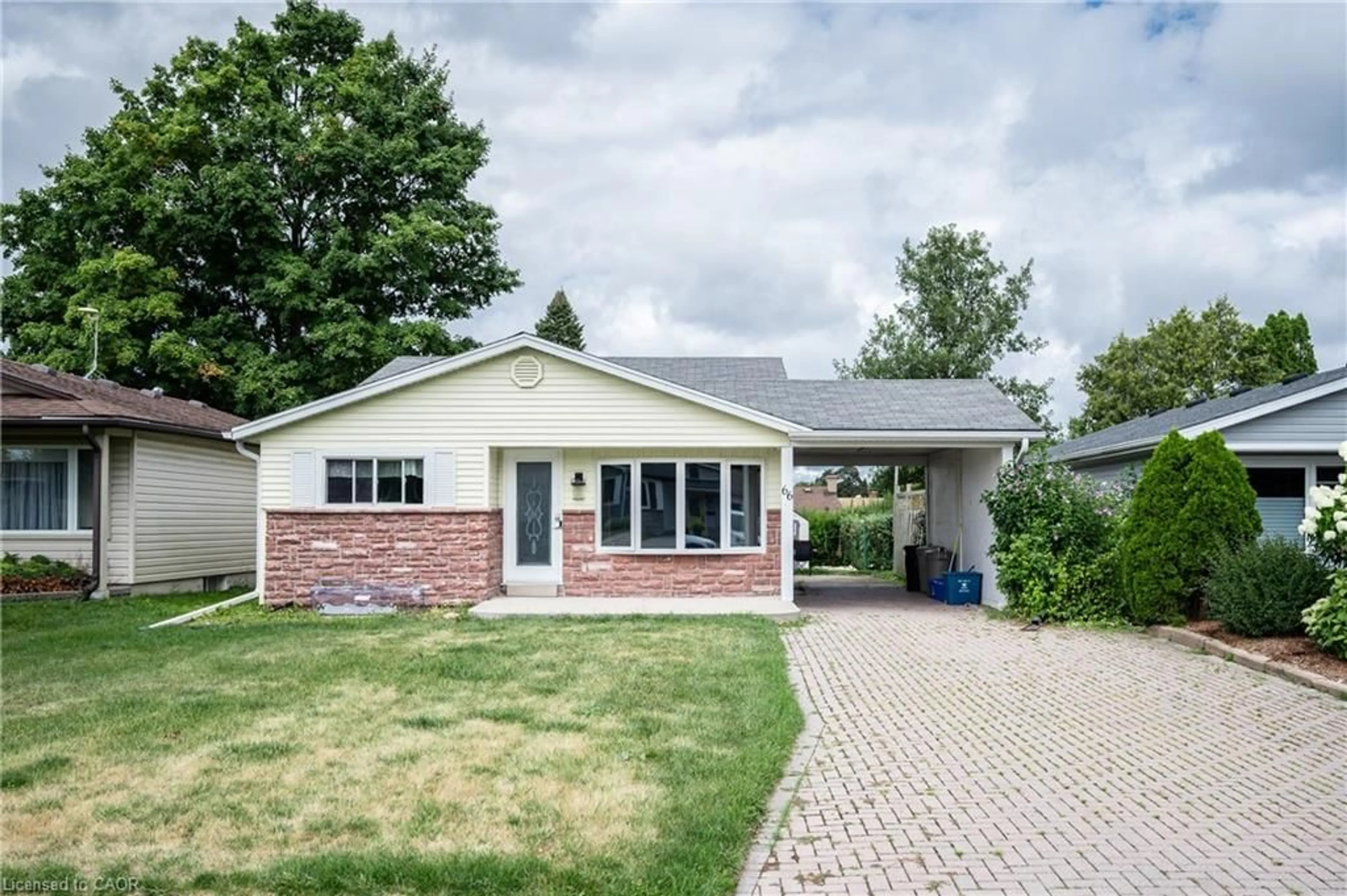Home with brick exterior material, street for 66 Belwood Cres, Waterloo Ontario N2C 1Z3