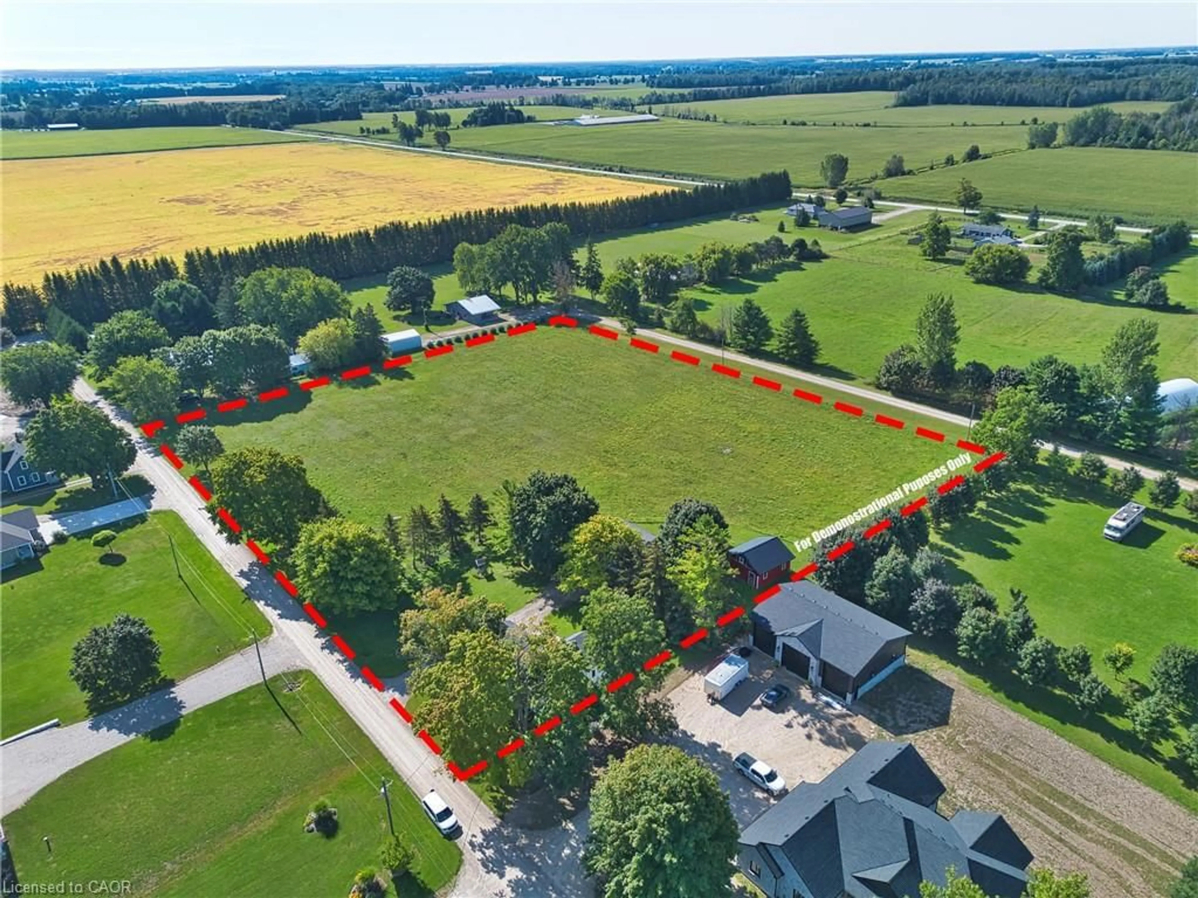 A pic from outside/outdoor area/front of a property/back of a property/a pic from drone, street for 42669 Graham Rd, Brussels Ontario N0G 1H0