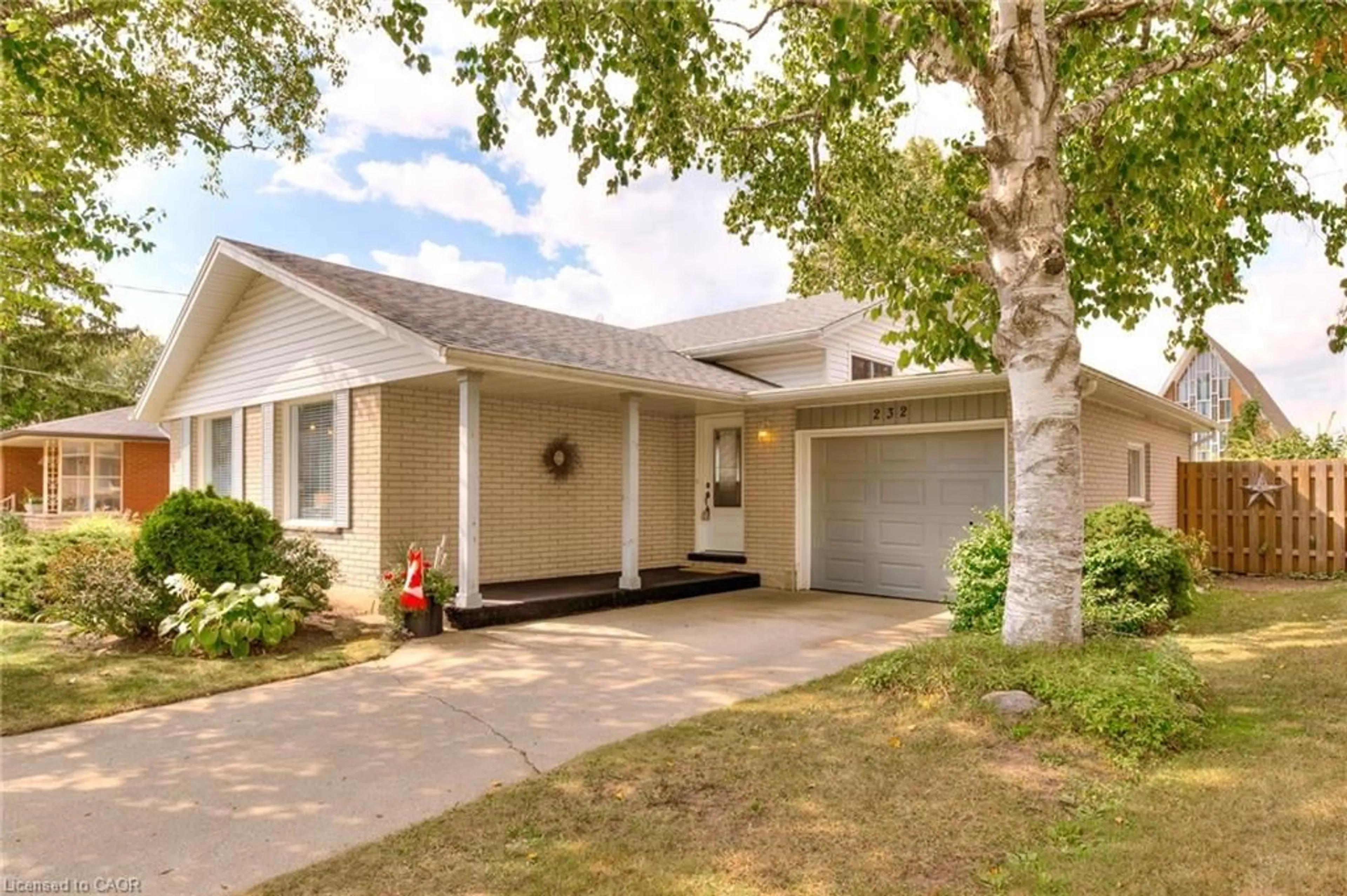 Home with vinyl exterior material, street for 232 Kenneth Ave, Kitchener Ontario N2A 1W4