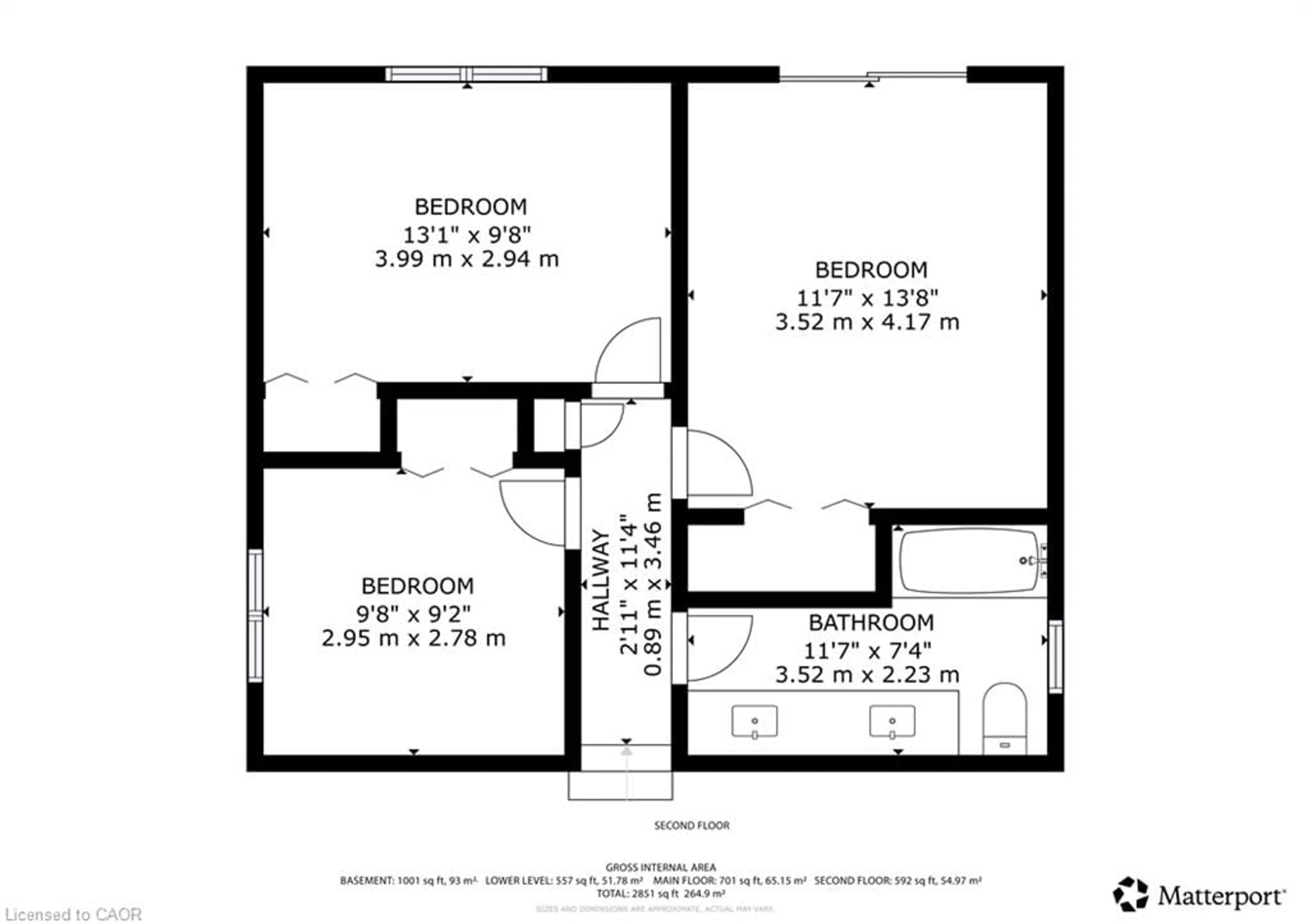 Floor plan for 185 Lavina Cres, Hamilton Ontario L9C 5S8