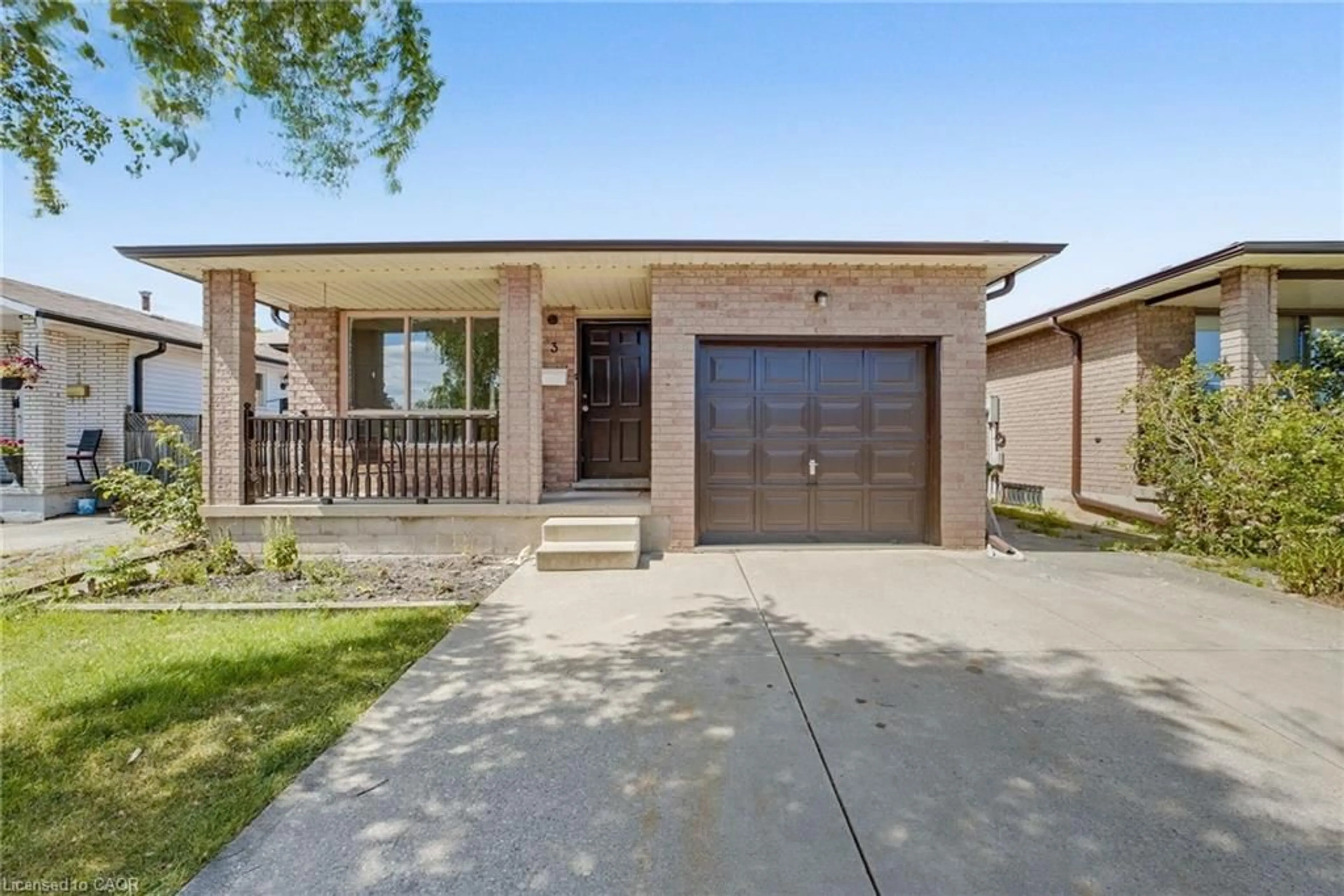 Home with brick exterior material, street for 3 Envoy Blvd, Stoney Creek Ontario L8G 4M1