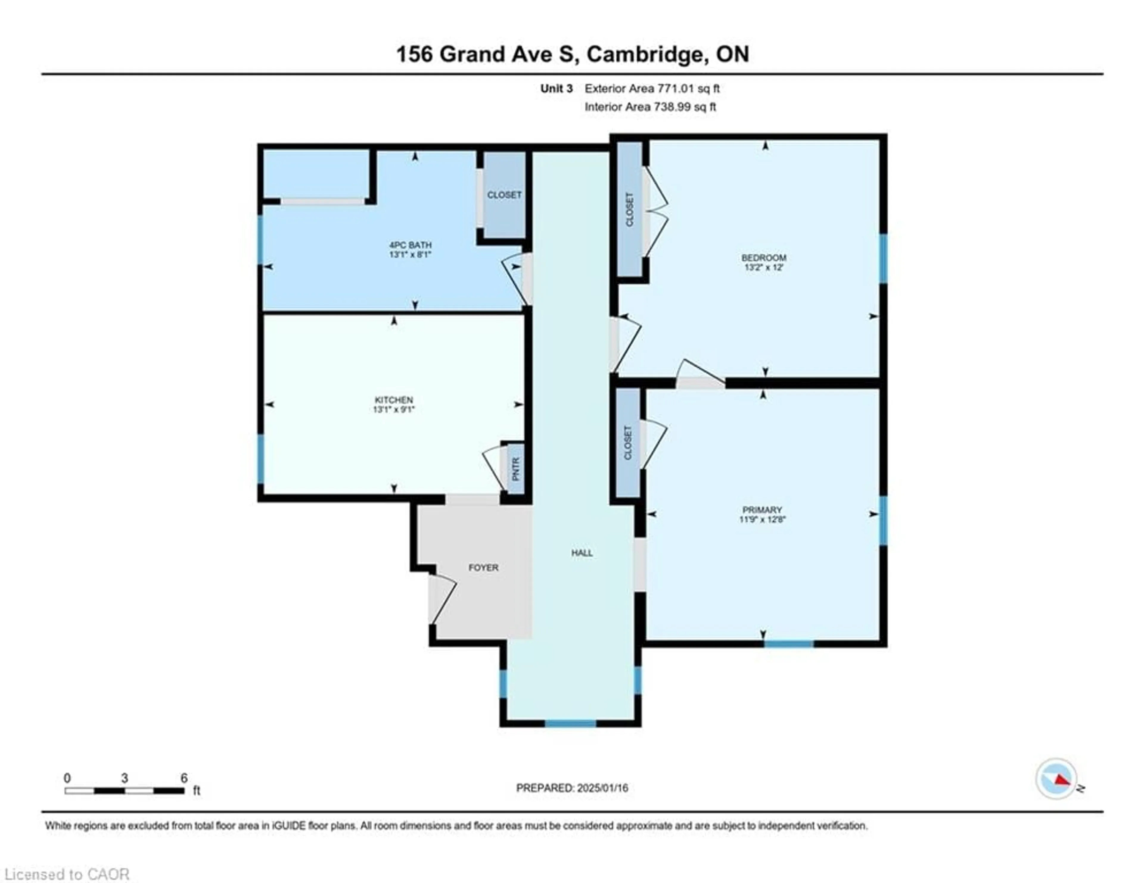 Floor plan for 156 Grand Ave, Cambridge Ontario N1S 2M4