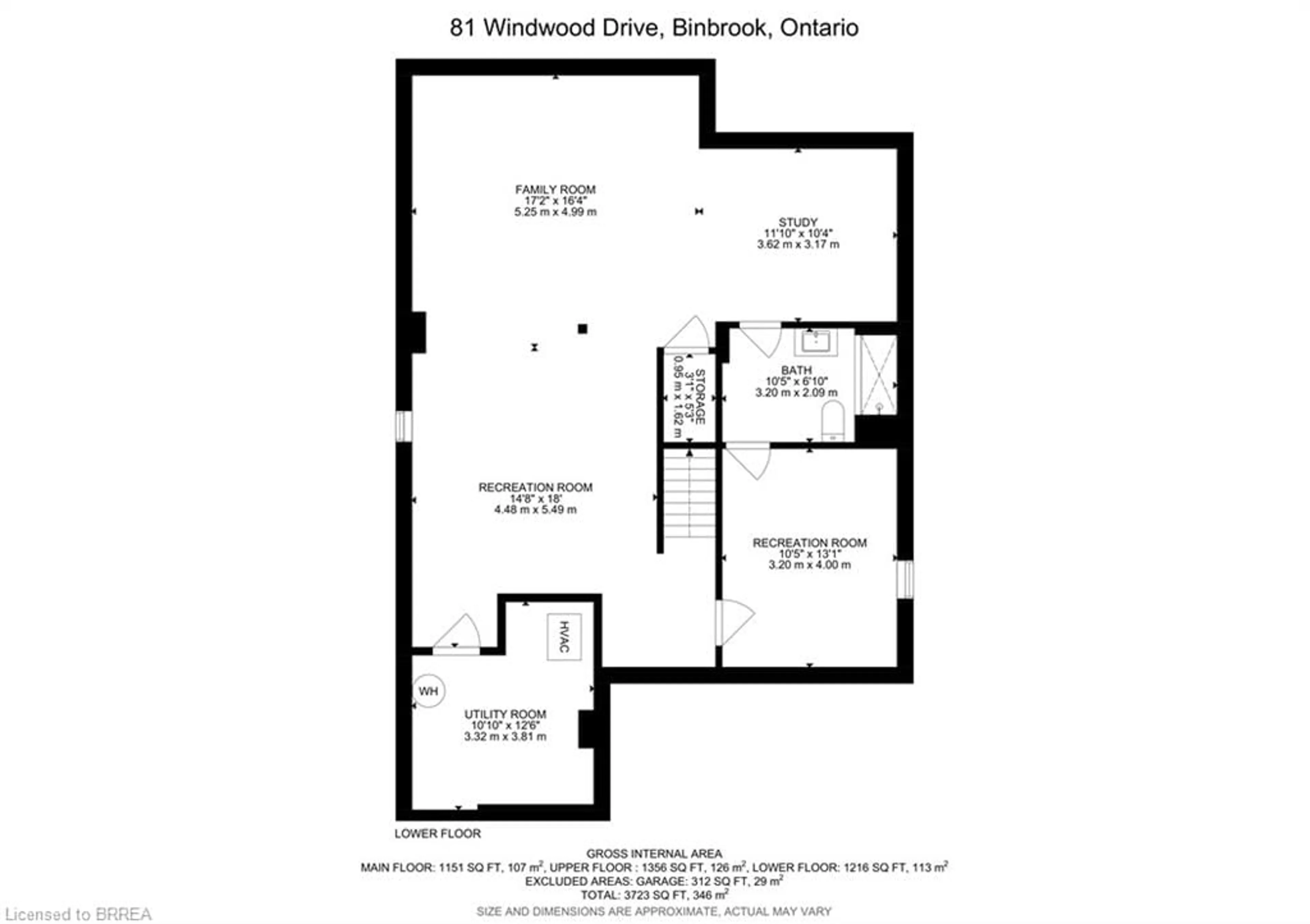 Floor plan for 81 Windwood Dr, Binbrook Ontario L0R 1C0