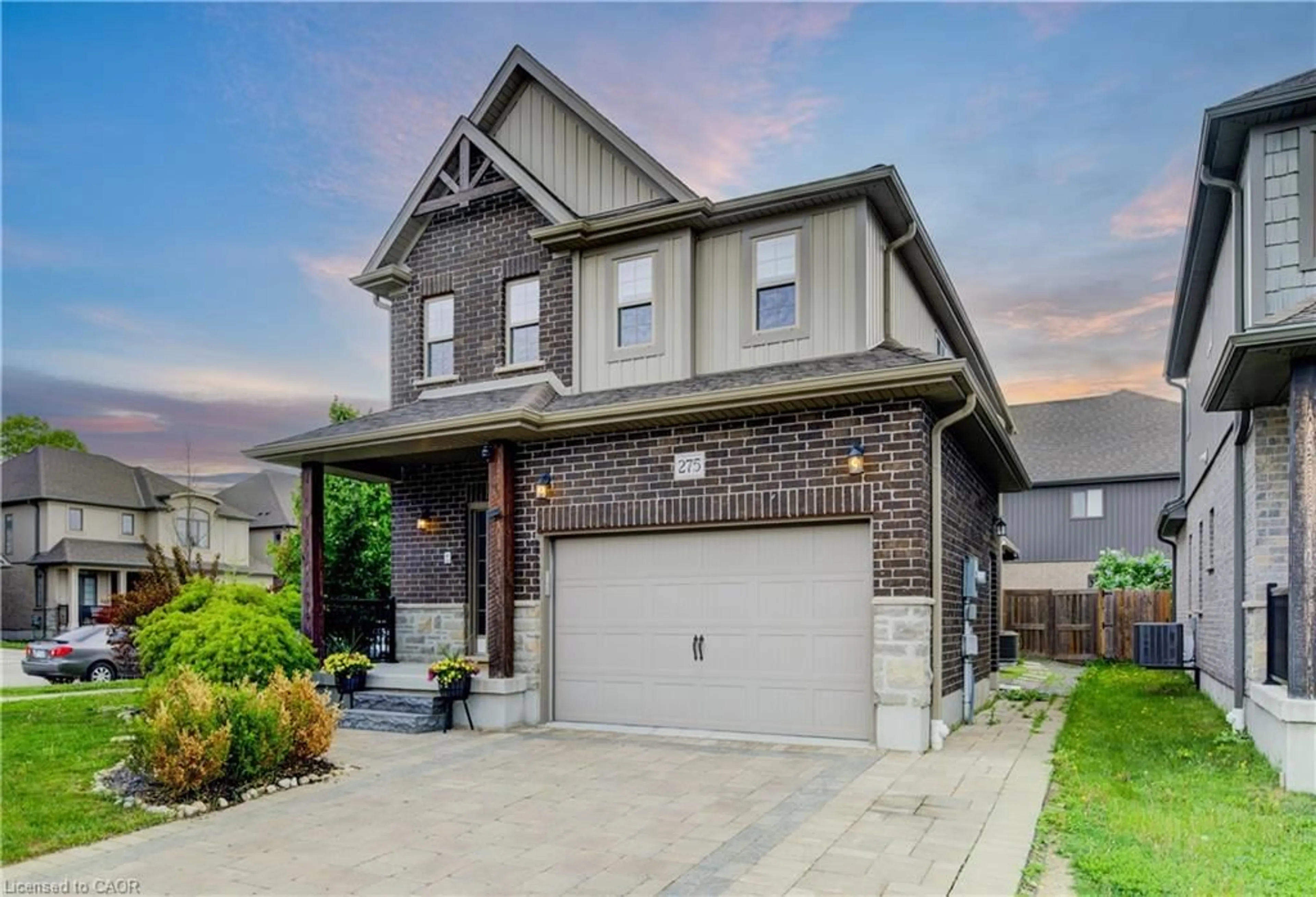 Home with brick exterior material, street for 275 Falconridge Dr, Kitchener Ontario N2K 0C5