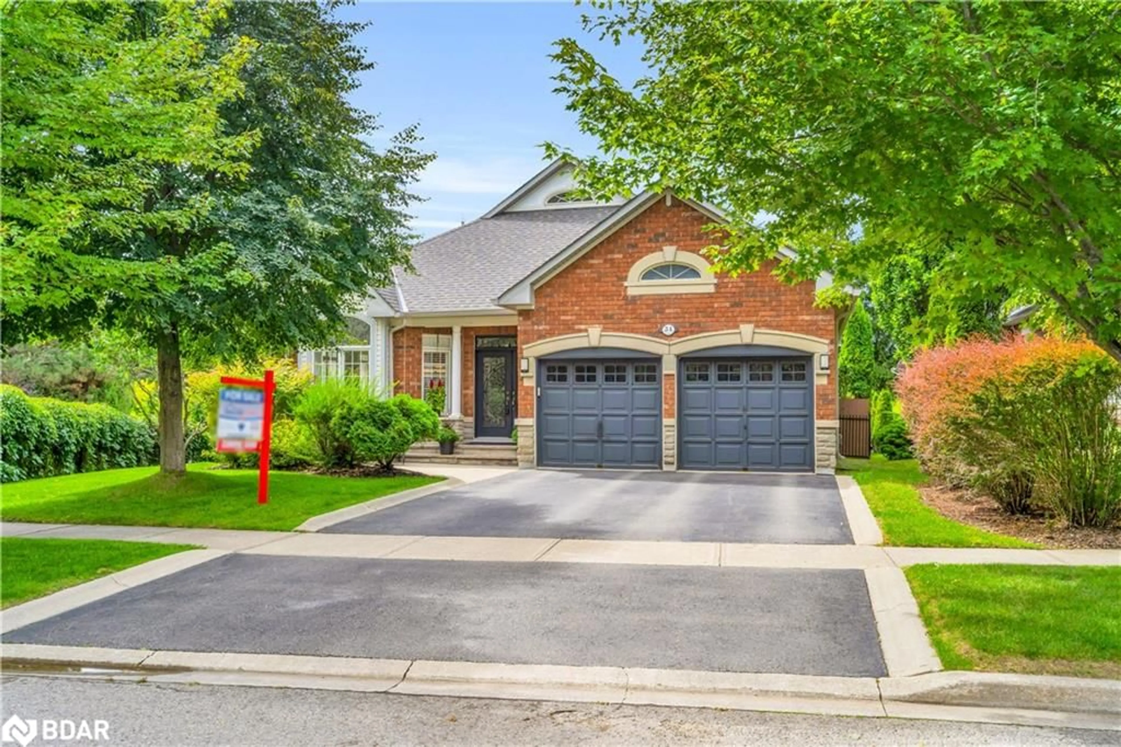 Home with brick exterior material, street for 34 North Ridge Cres, Georgetown Ontario L7G 6E1