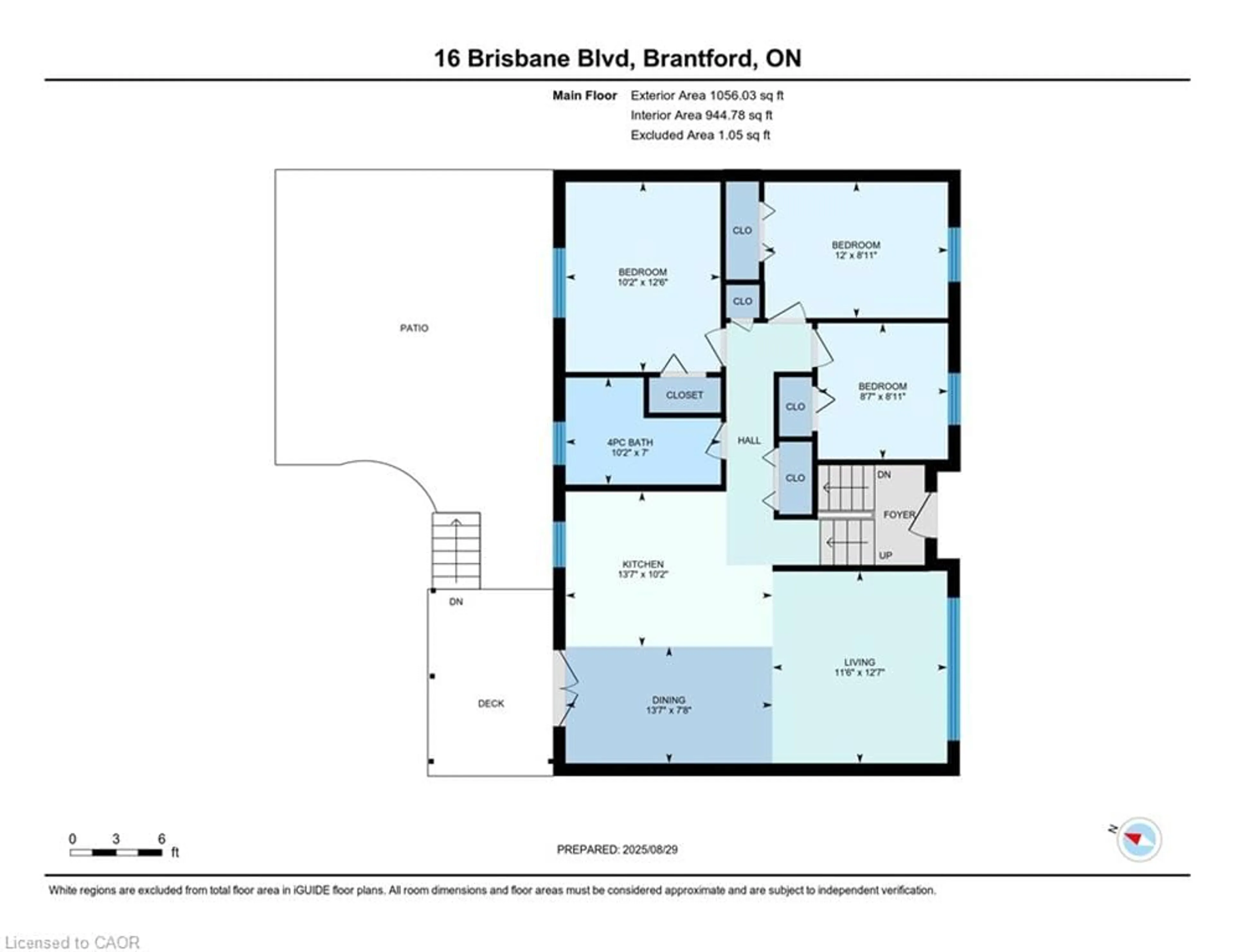 Floor plan for 16 Brisbane Blvd, Brantford Ontario N3S 4L2